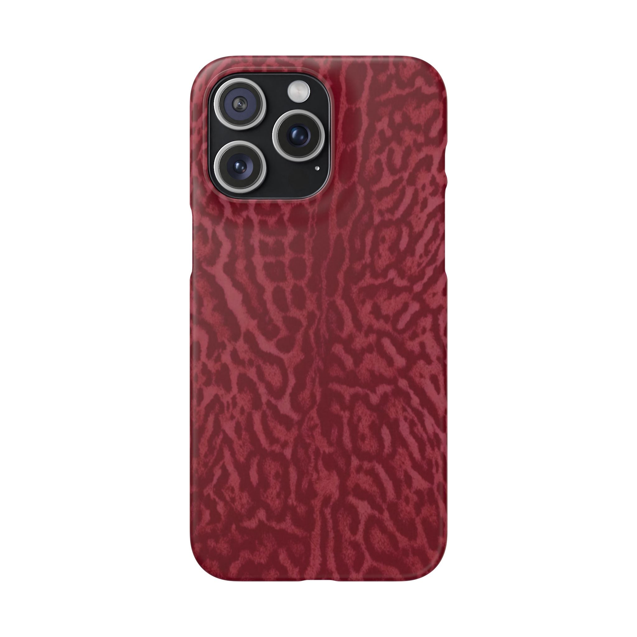 Red Leopard Print Phone Case