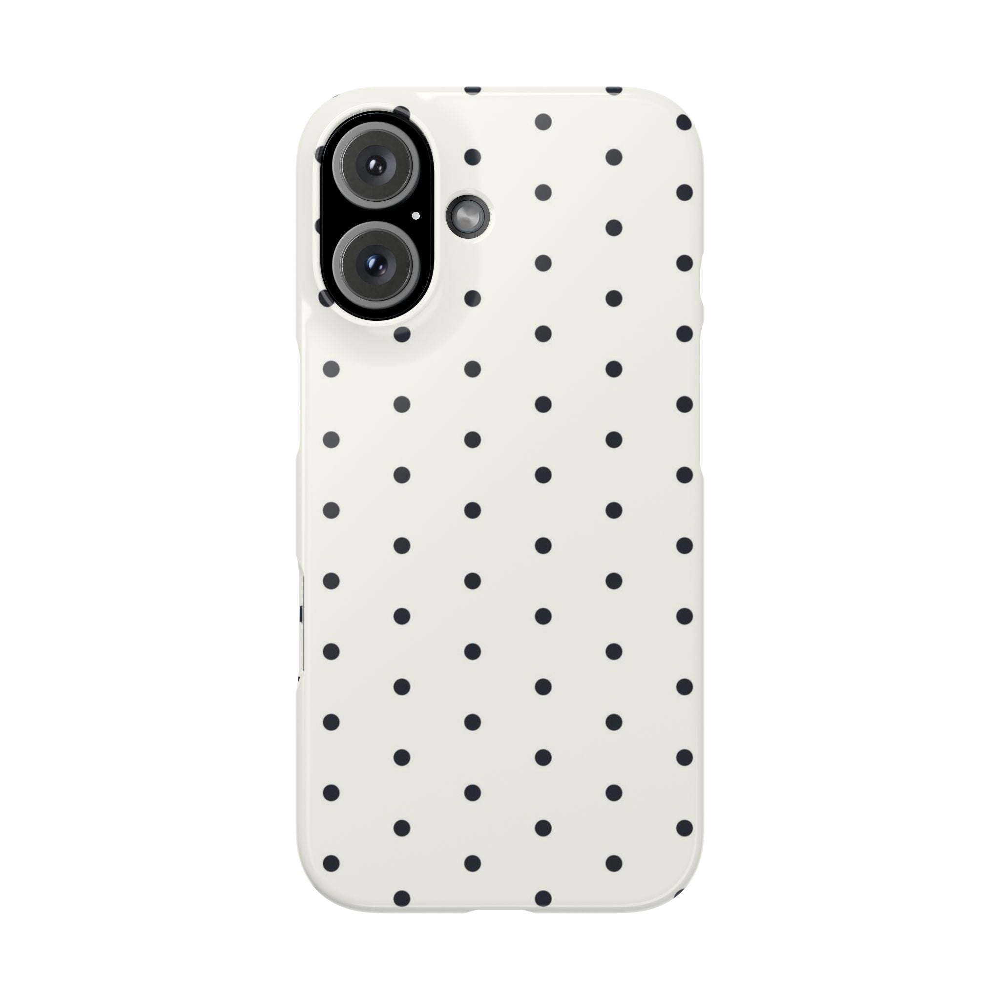 Polka Dot Phone Case - Black/White