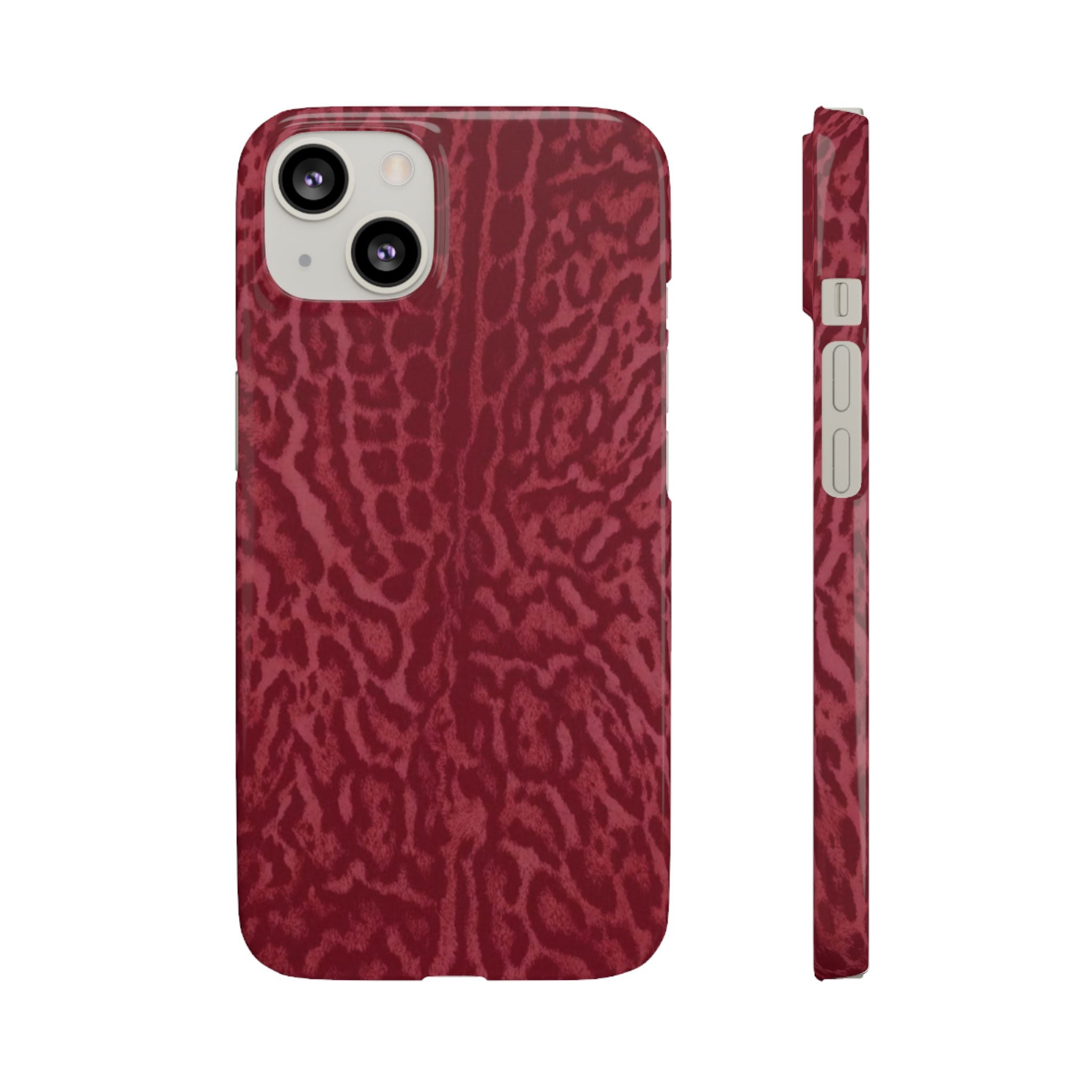 Red Leopard Print Phone Case
