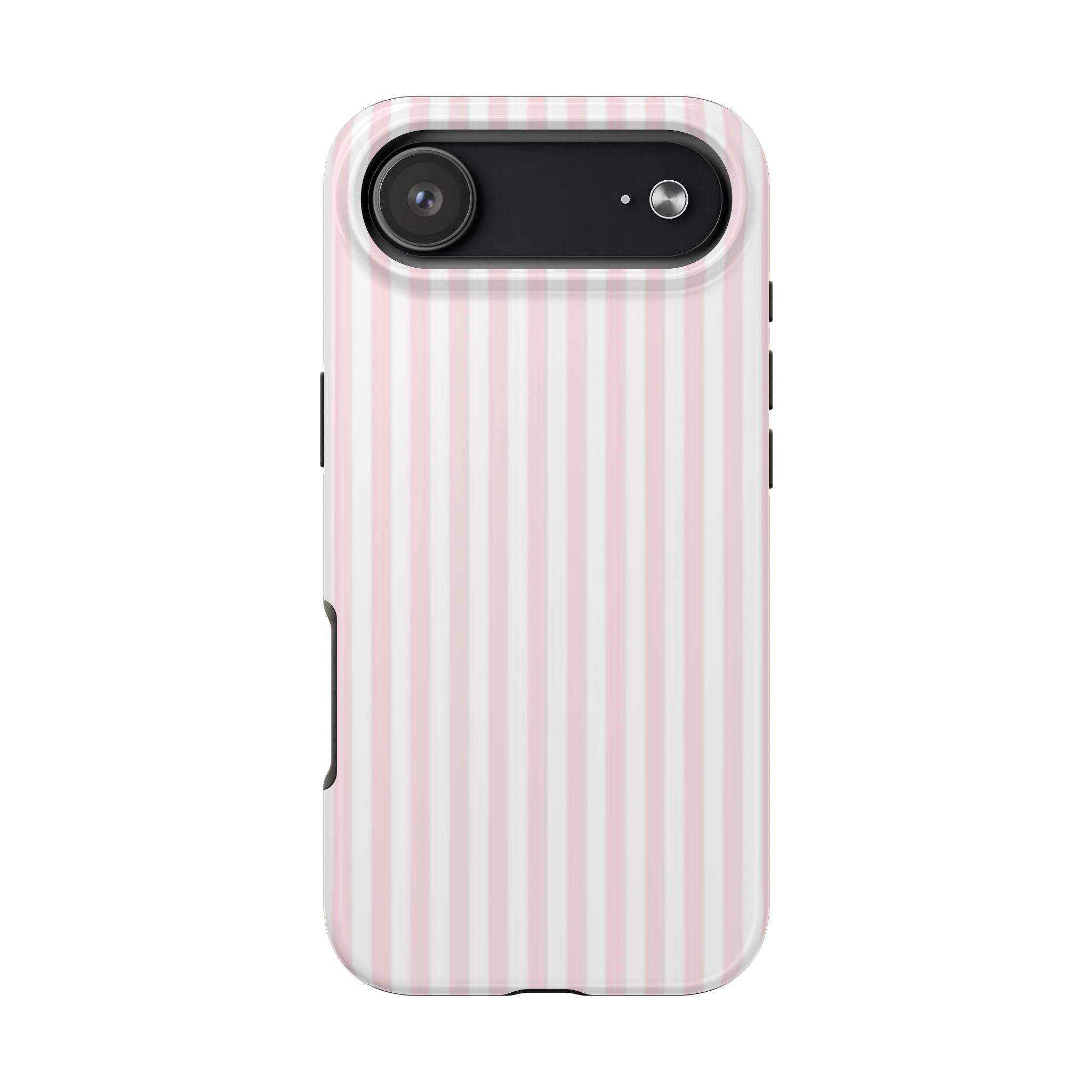 Pink/White Striped Phone Cases