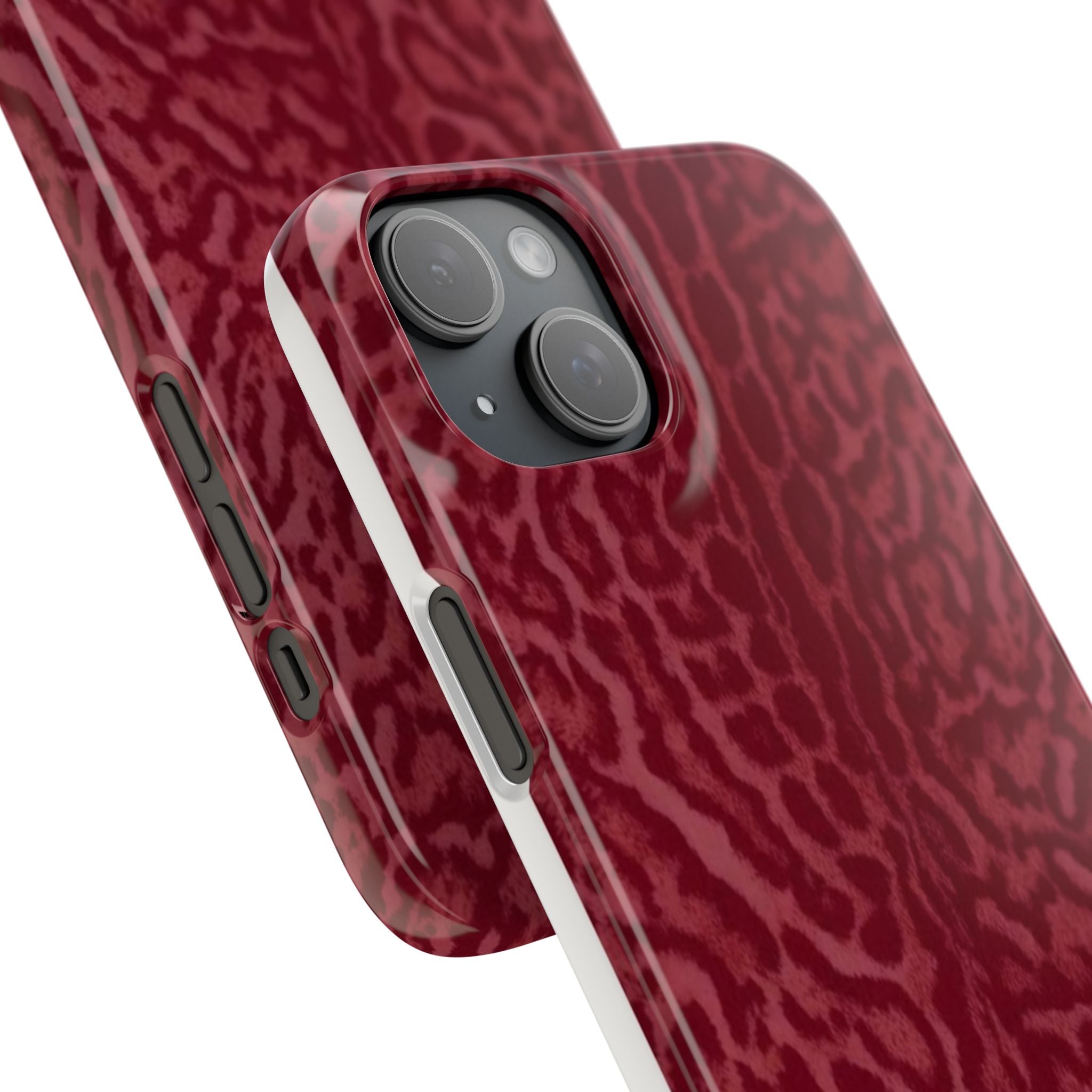 Red Leopard Print Phone Case