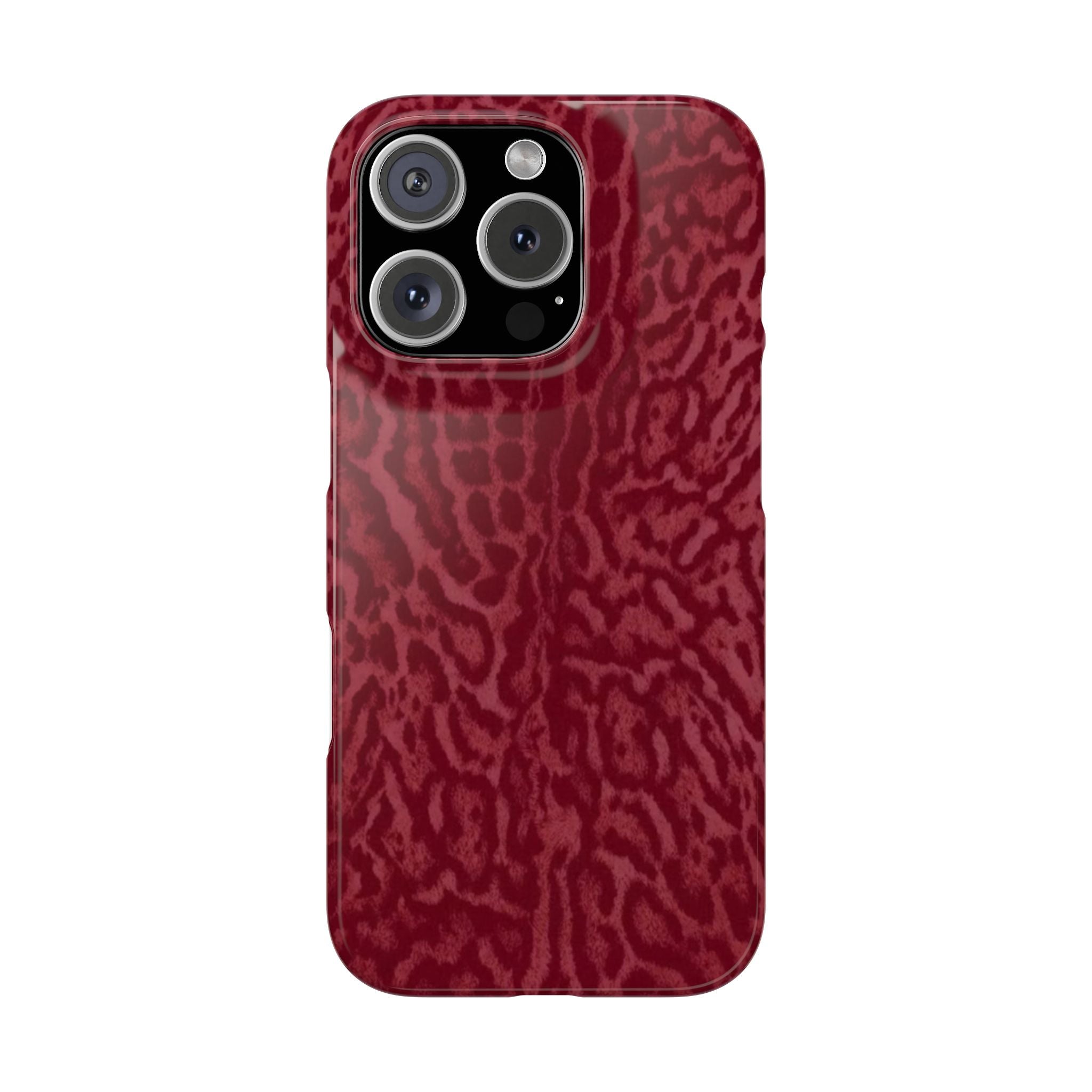 Red Leopard Print Phone Case