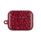 Red Leopard Print Airpod Case