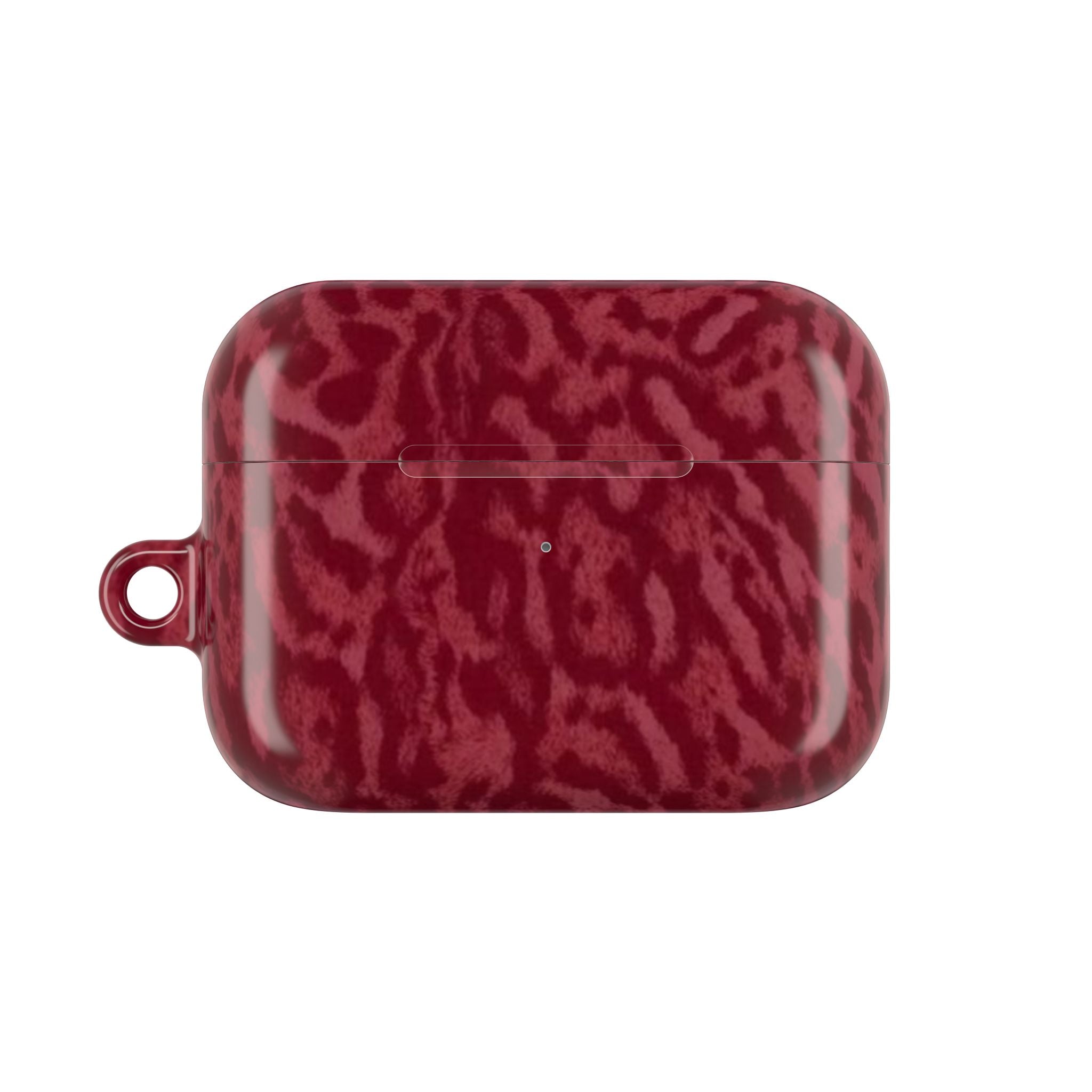 Red Leopard Print Airpod Case