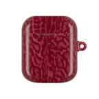 Red Leopard Print Airpod Case