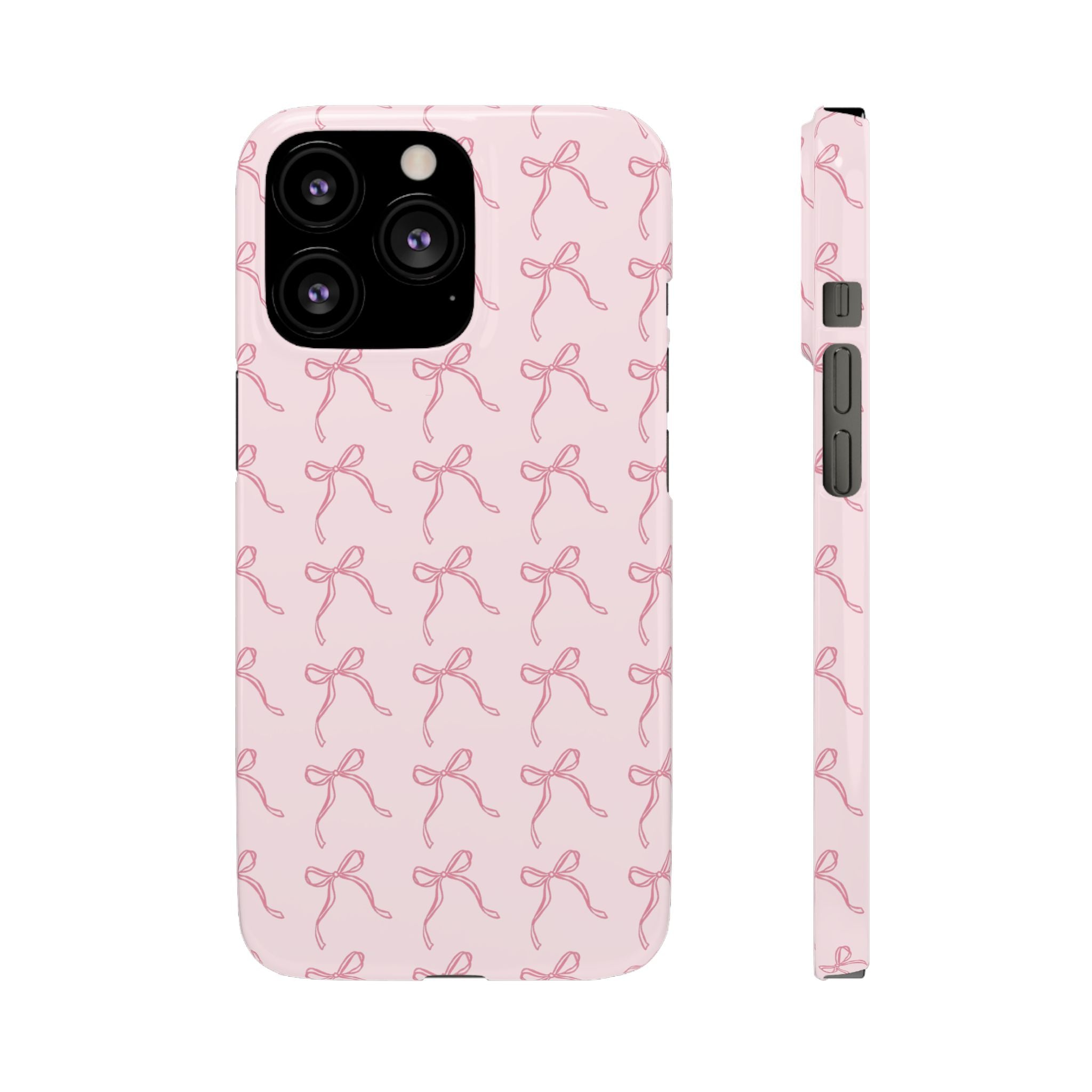 Pink Bow Pattern Phone Case