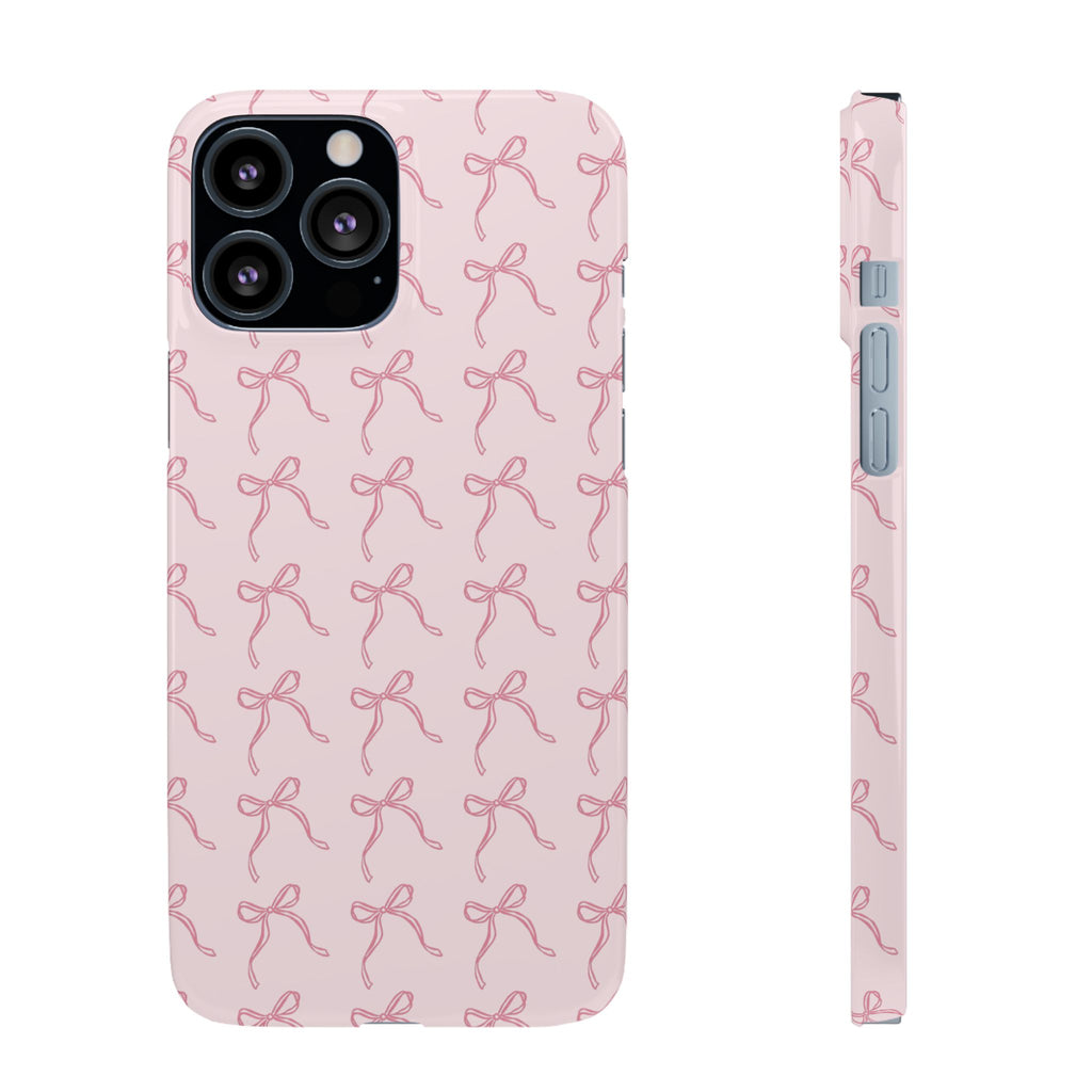 Pink Bow Pattern Phone Case