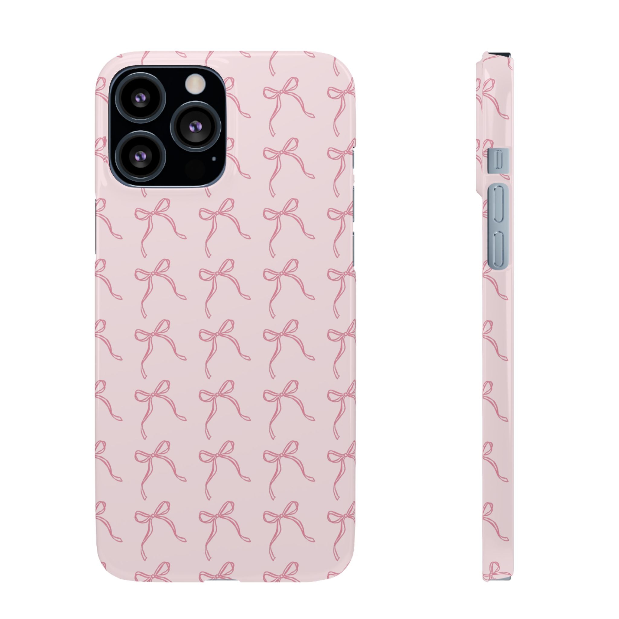 Pink Bow Pattern Phone Case