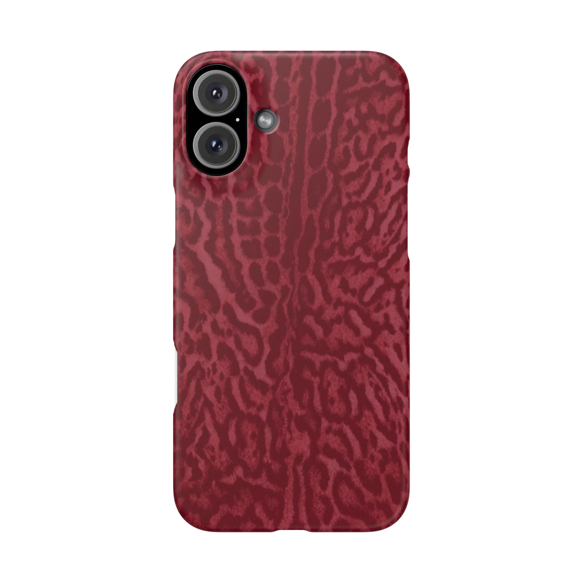 Red Leopard Print Phone Case