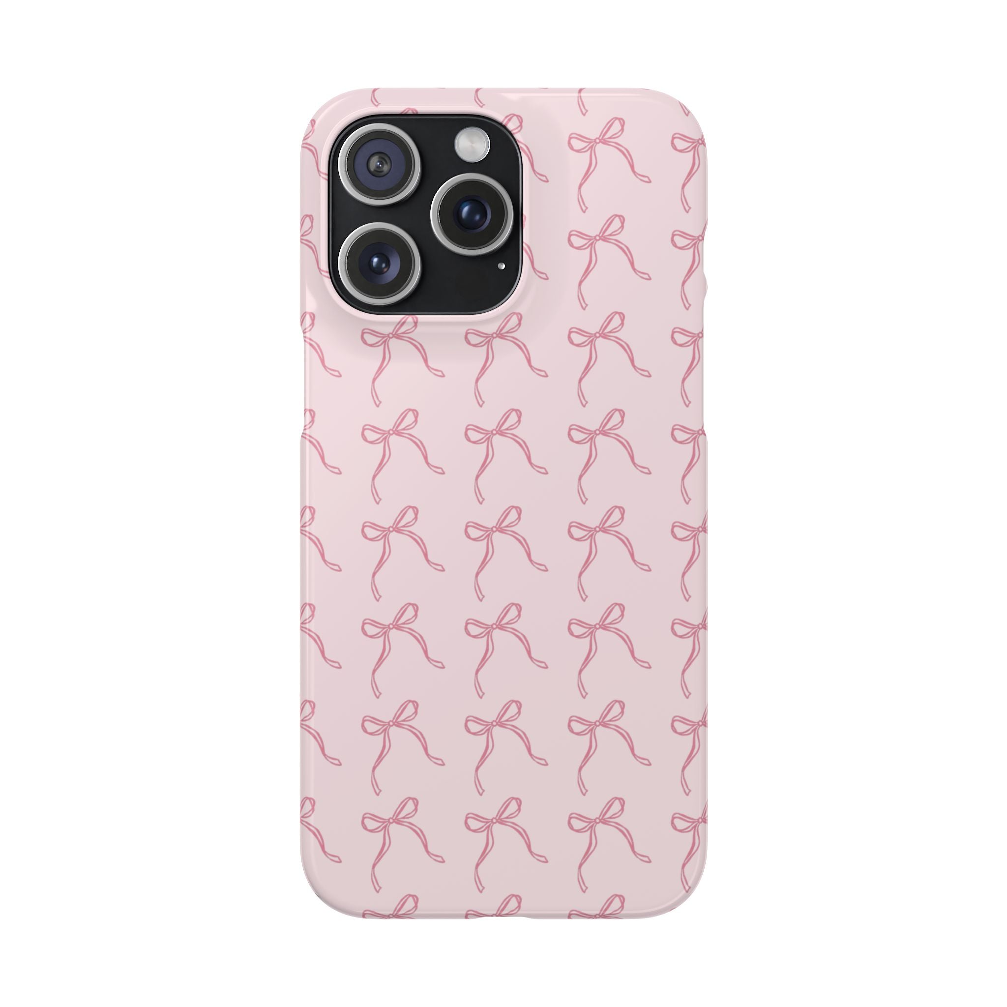 Pink Bow Pattern Phone Case