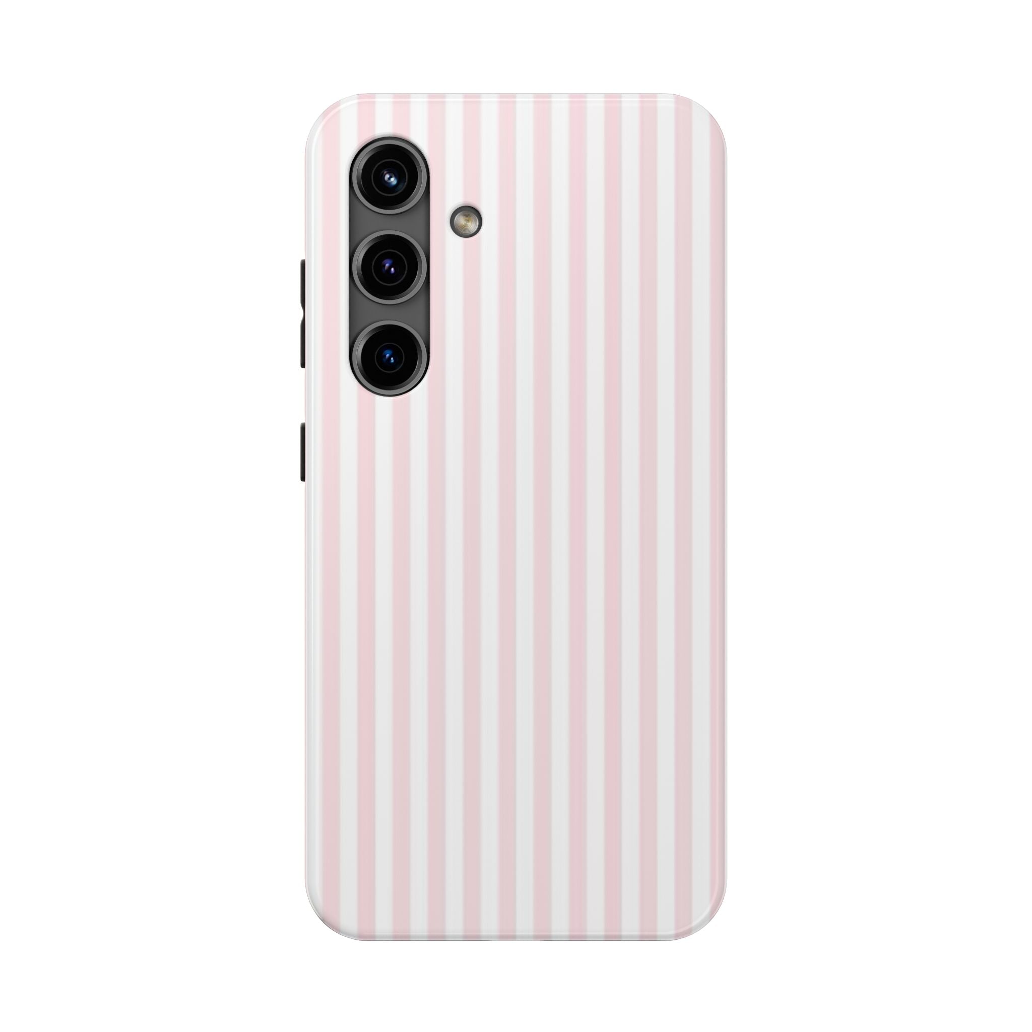 Pink/White Striped Phone Cases