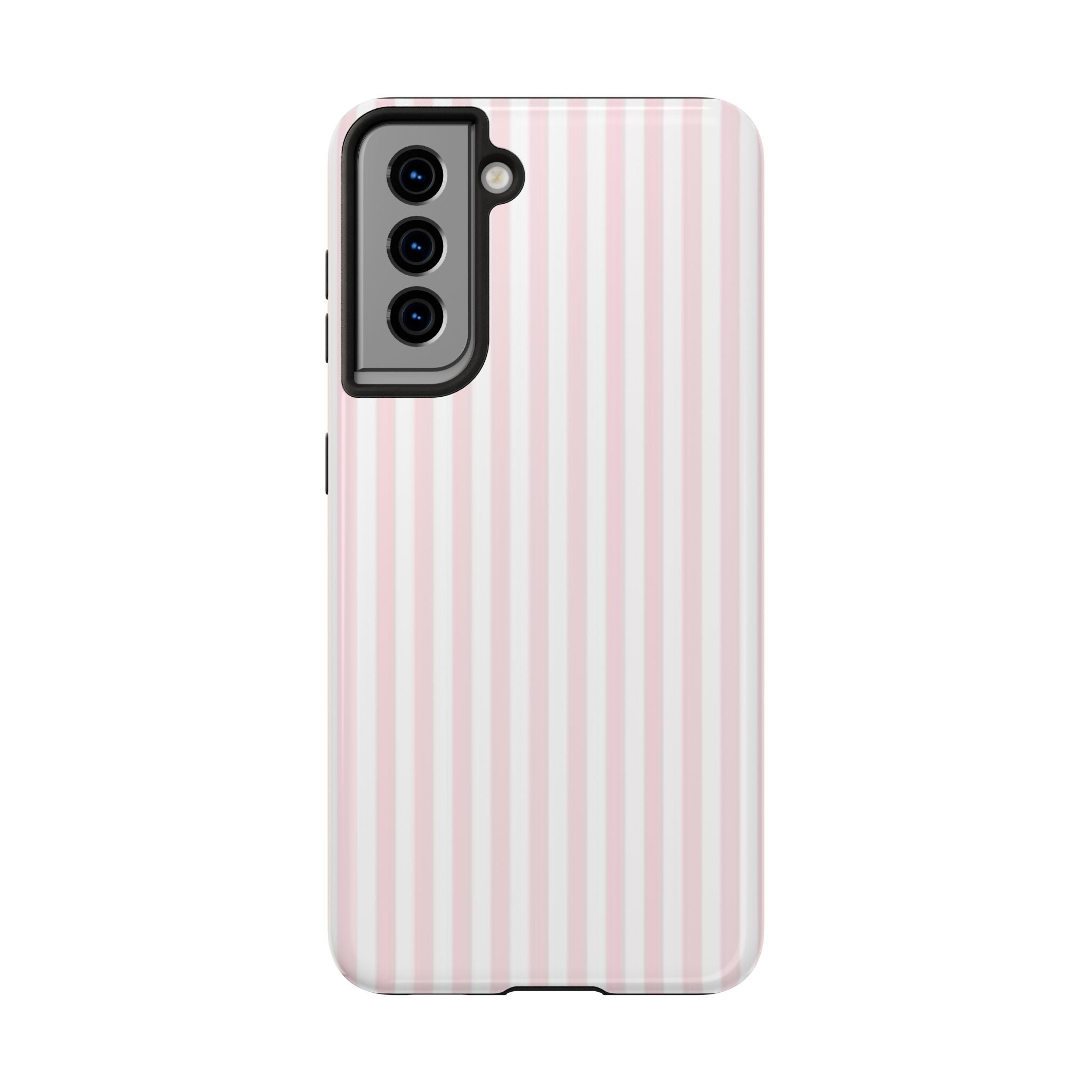 Pink/White Striped Phone Cases