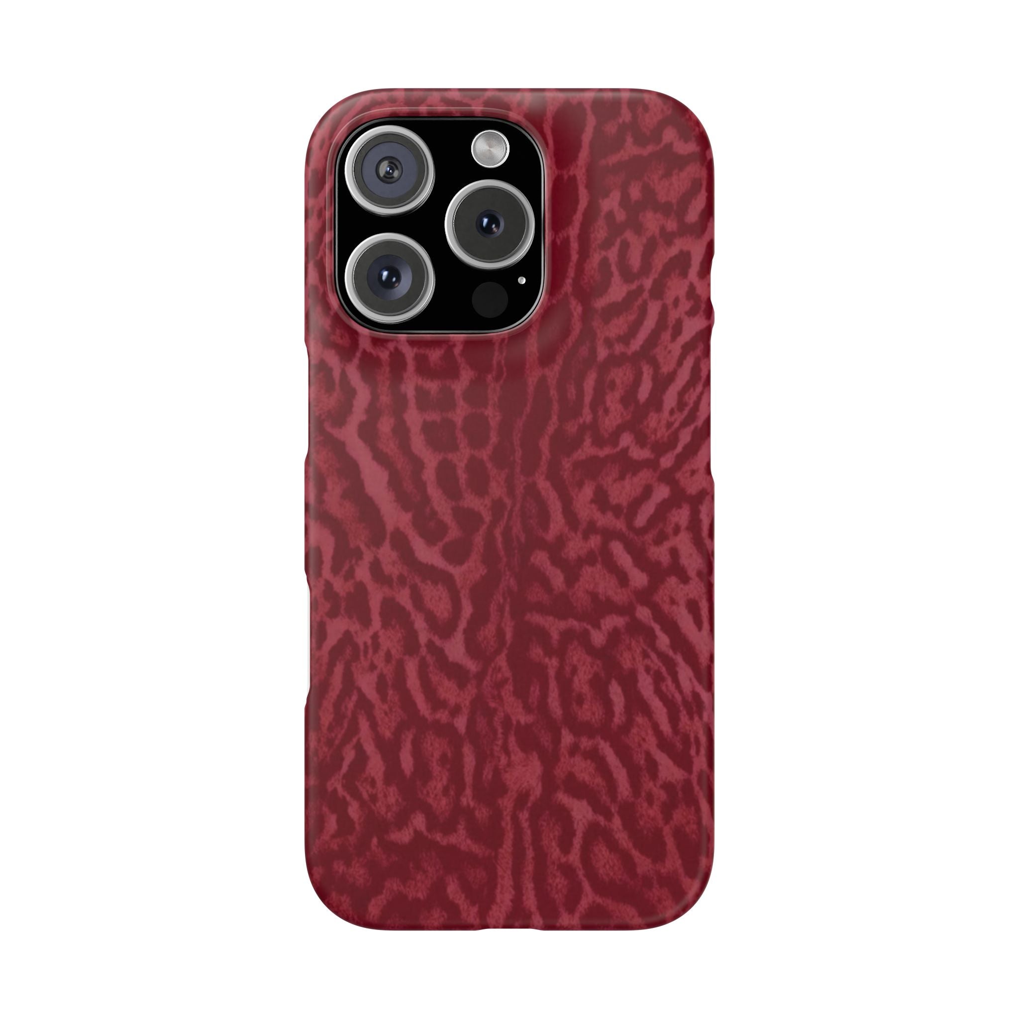 Red Leopard Print Phone Case