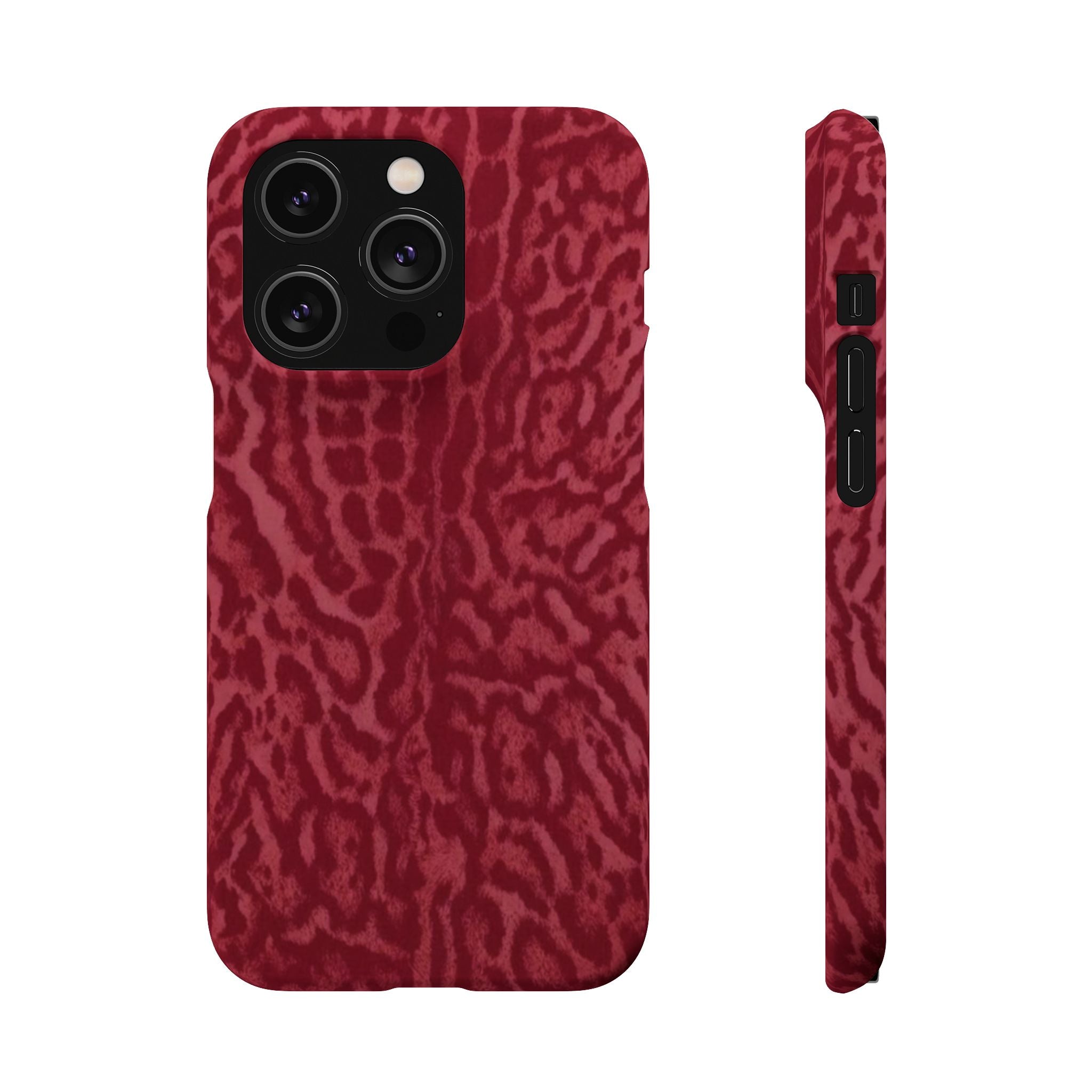 Red Leopard Print Phone Case