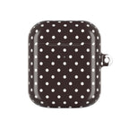 Polka Dot AirPod Case - Brown/White