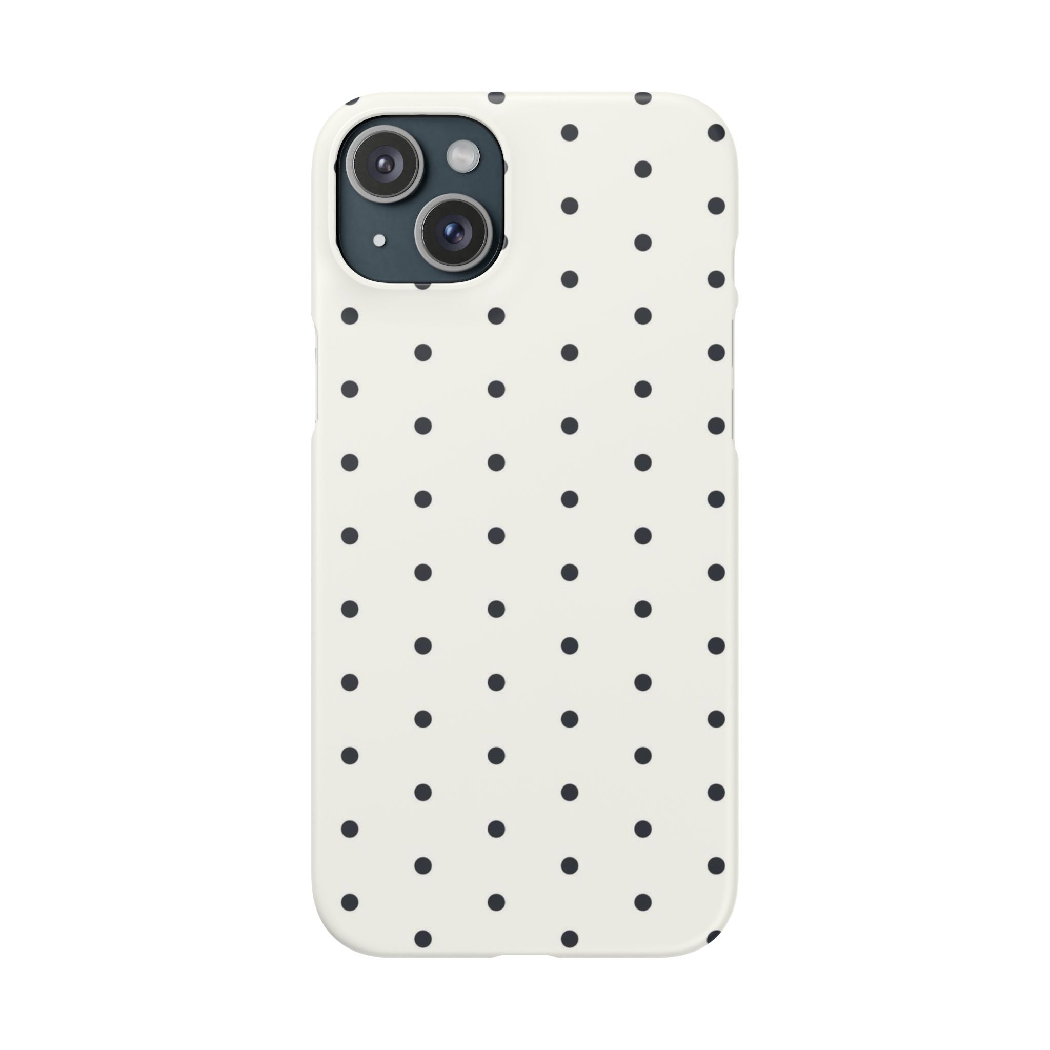 Polka Dot Phone Case - Black/White