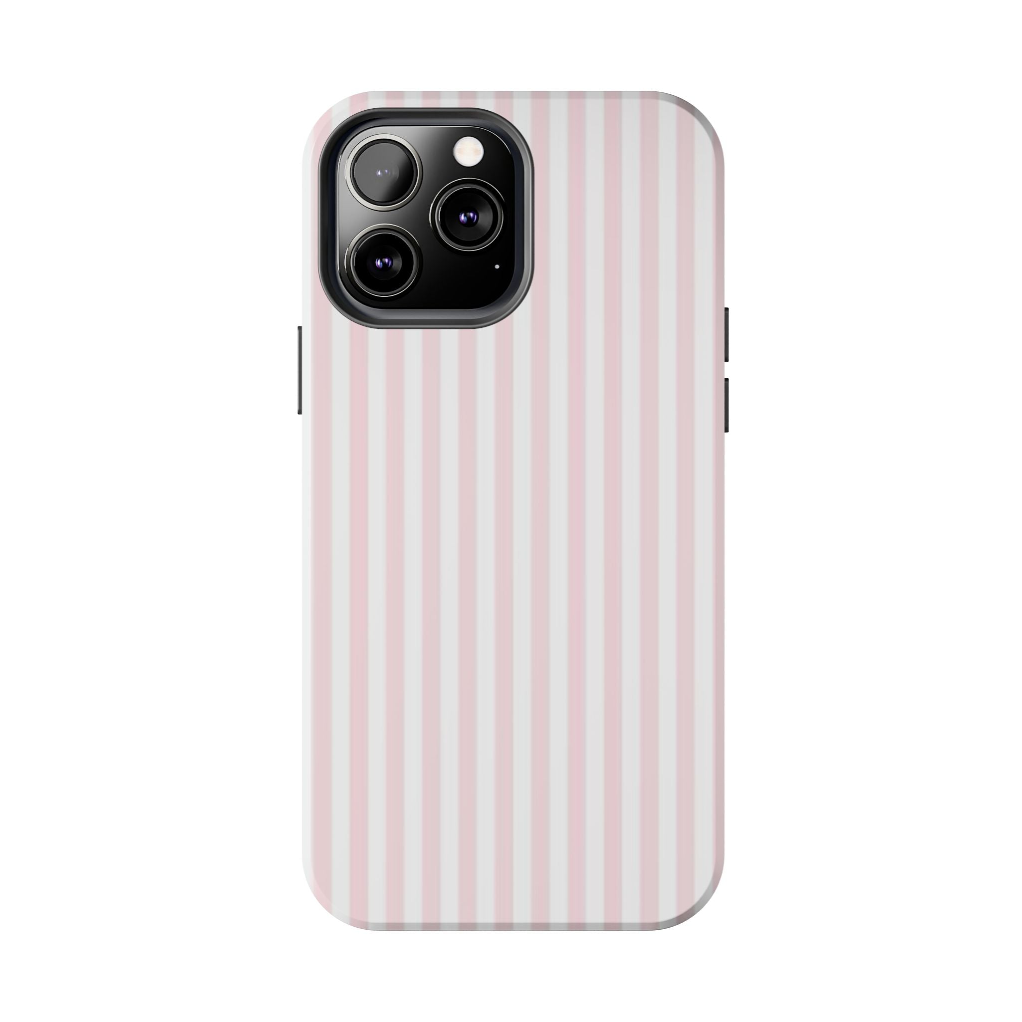 Pink/White Striped Phone Cases