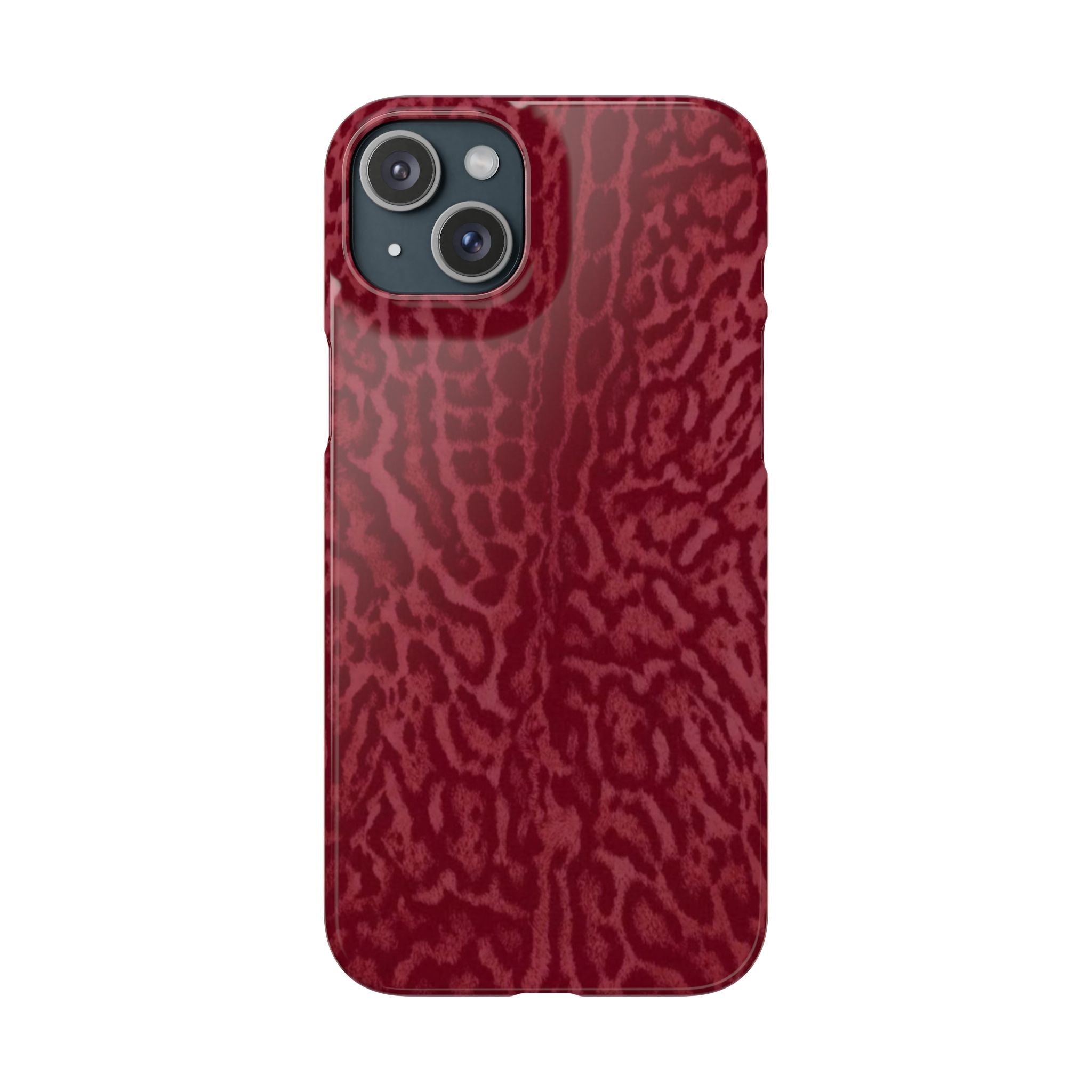 Red Leopard Print Phone Case