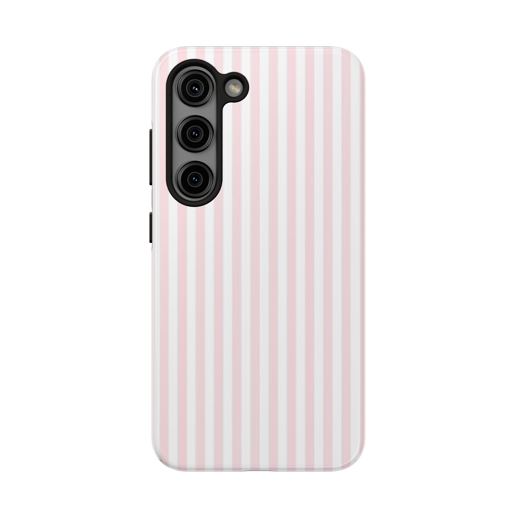 Pink/White Striped Phone Cases