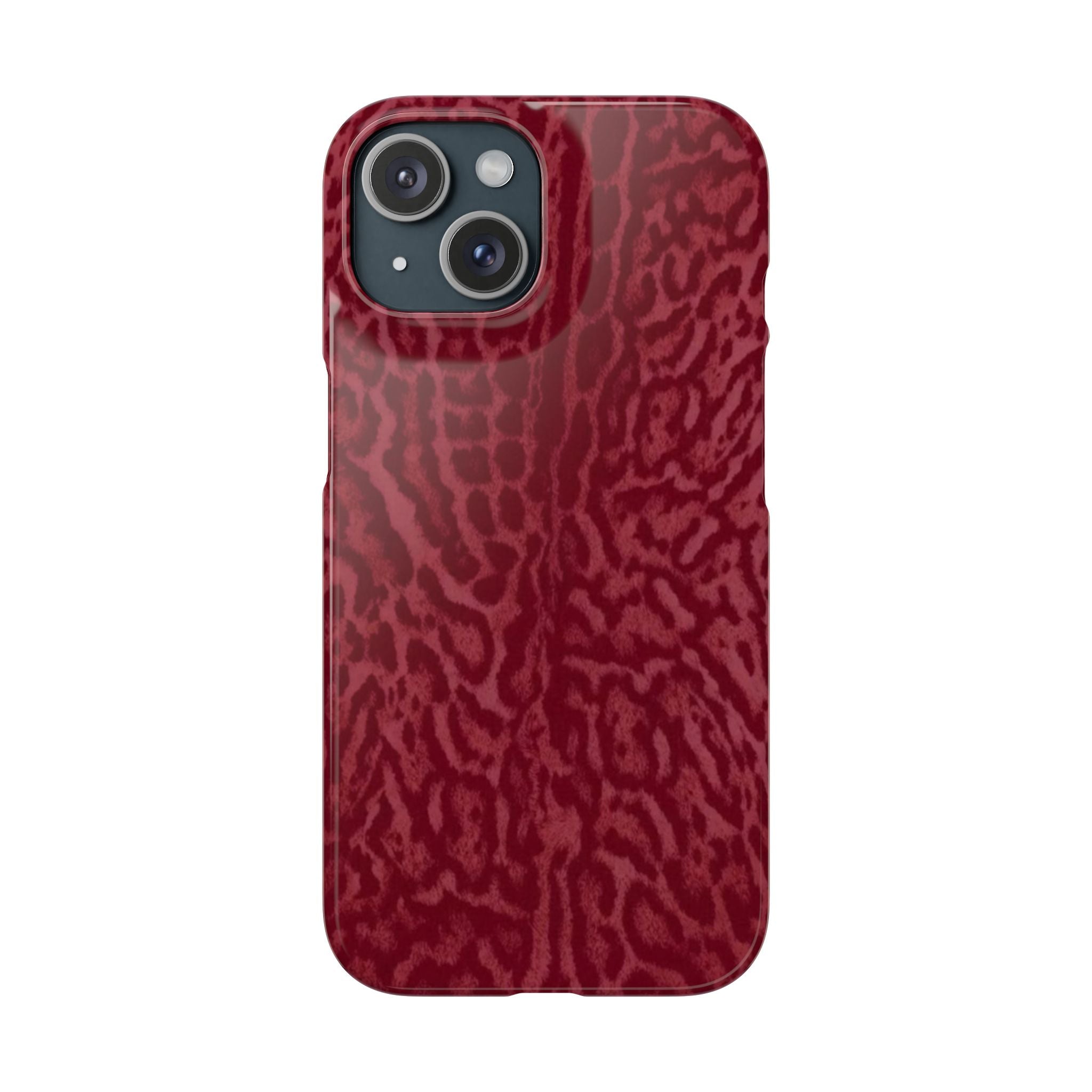 Red Leopard Print Phone Case