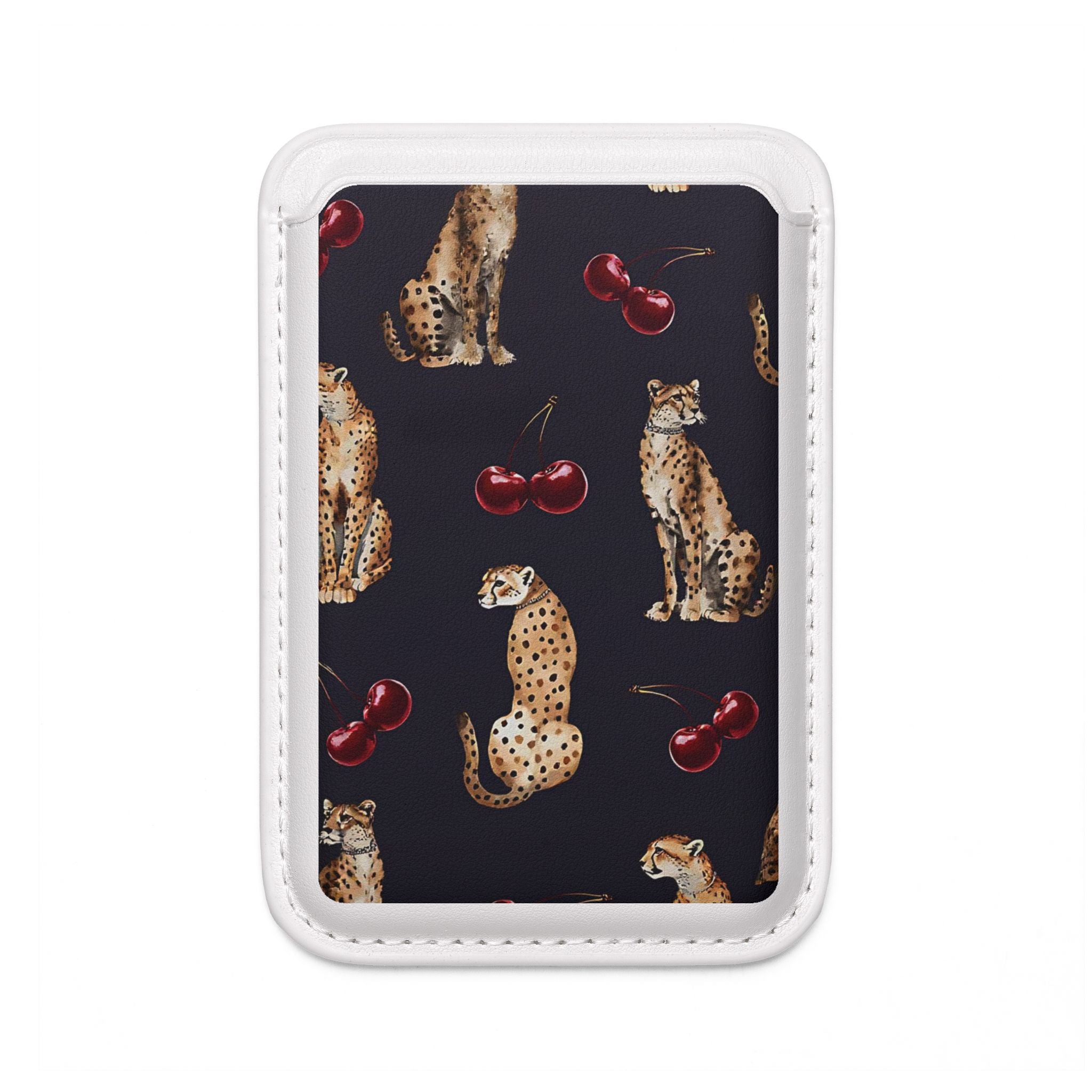 Cherry Leopard Magsafe Wallet