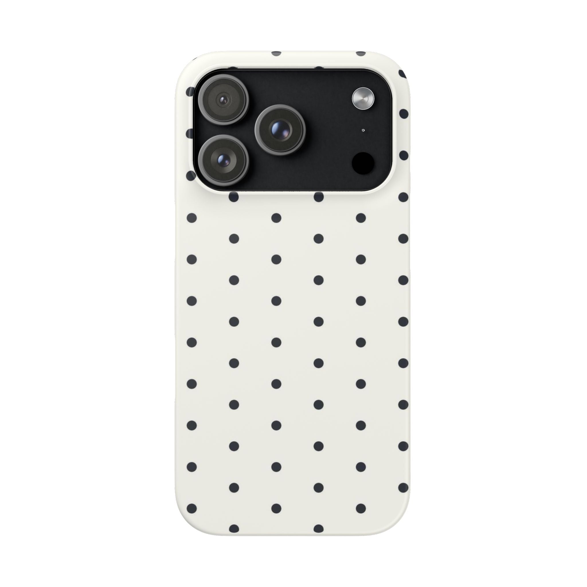 Polka Dot Phone Case - Black/White