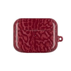 Red Leopard Print Airpod Case