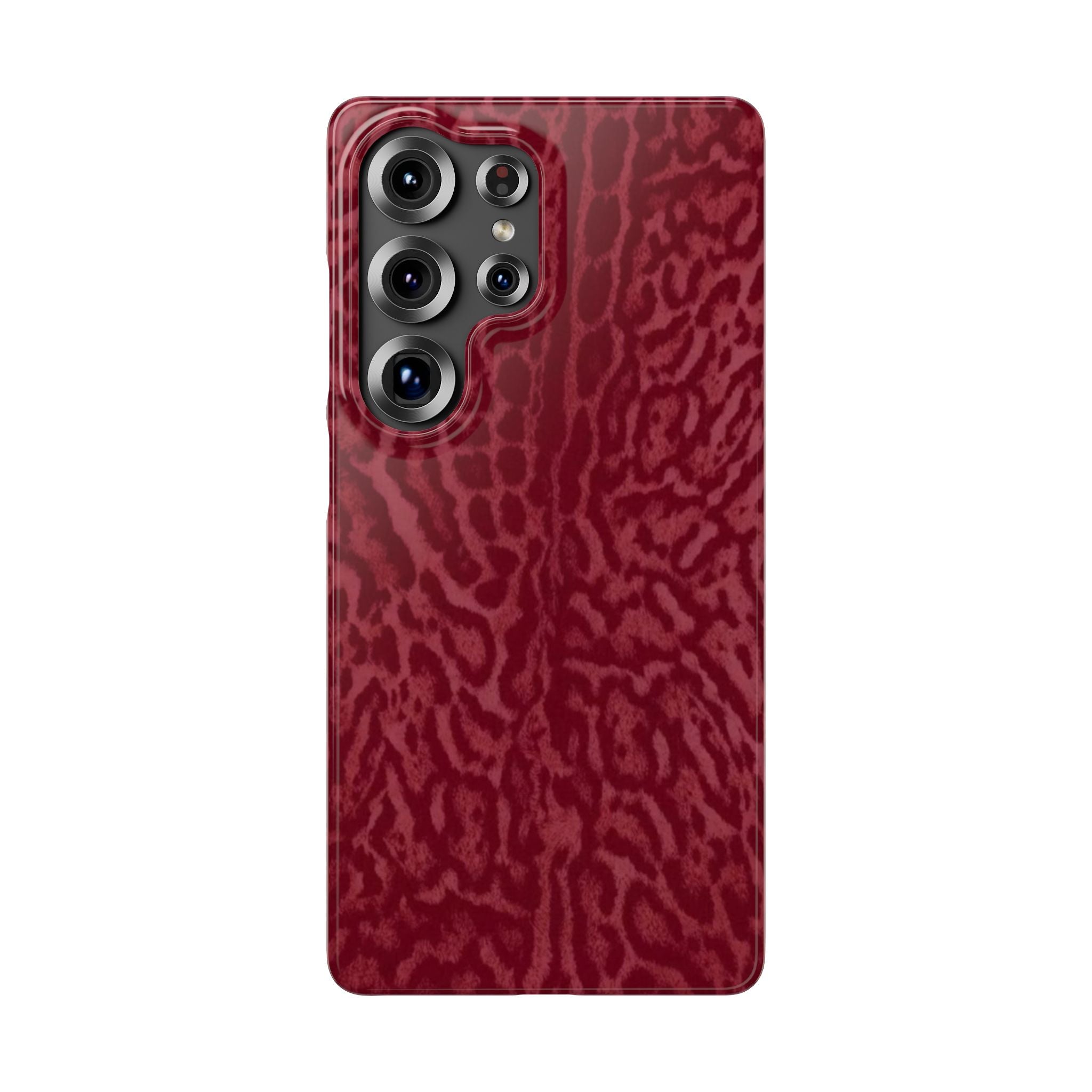 Red Leopard Print Phone Case