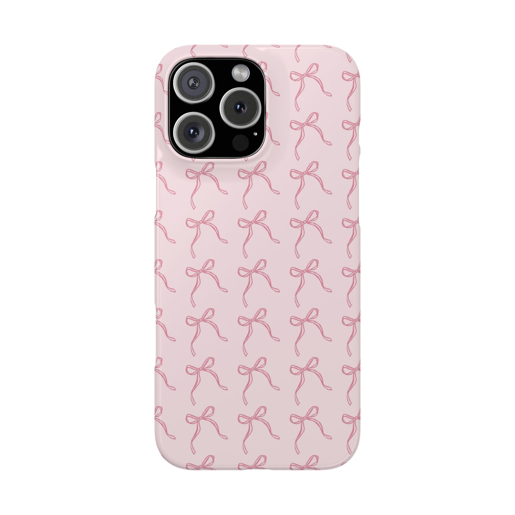 Pink Bow Pattern Phone Case