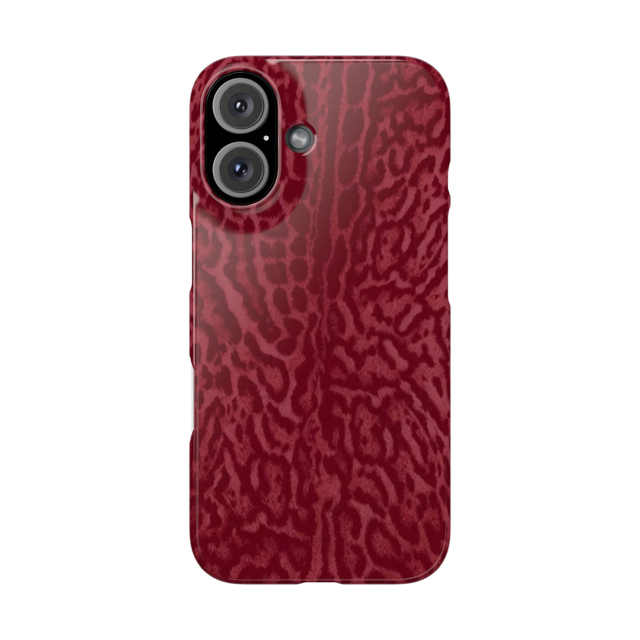 Red Leopard Print Phone Case