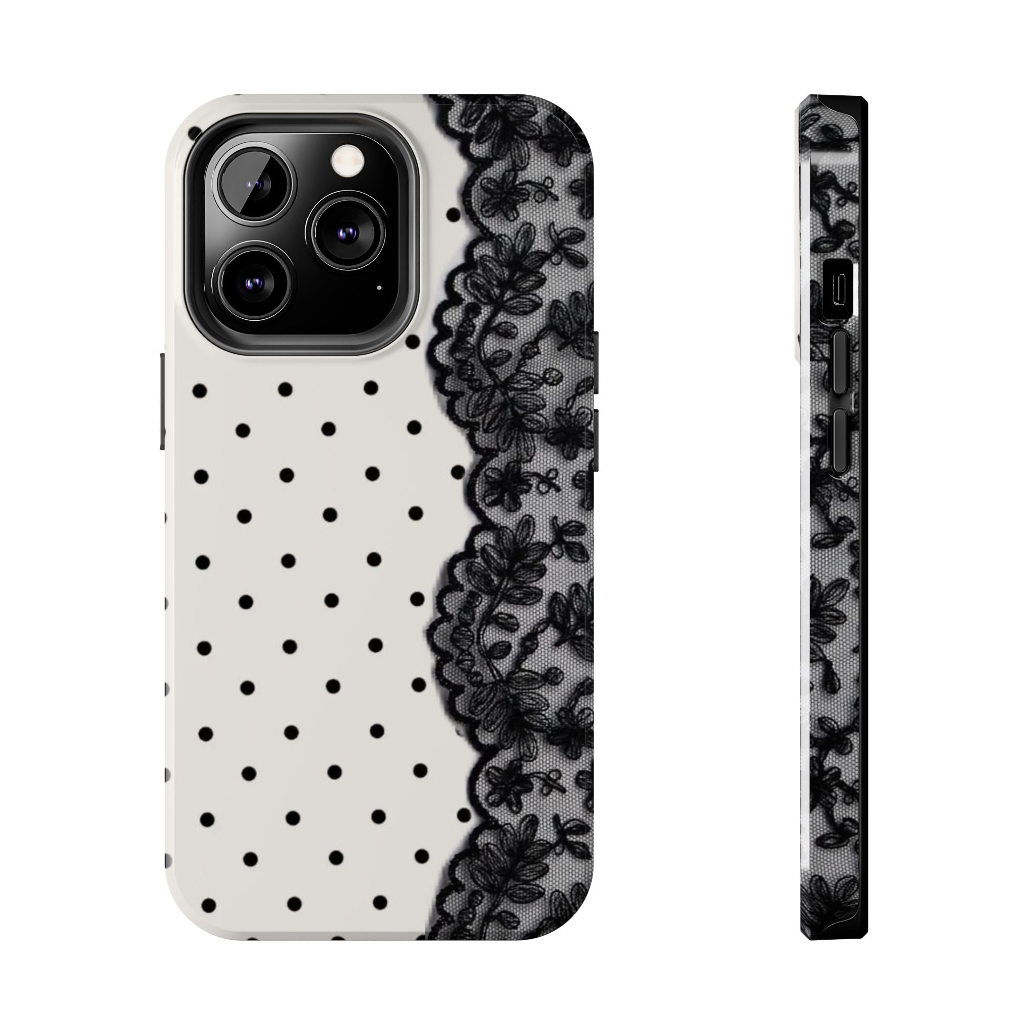 Polka Dot/Lace Phone Cases