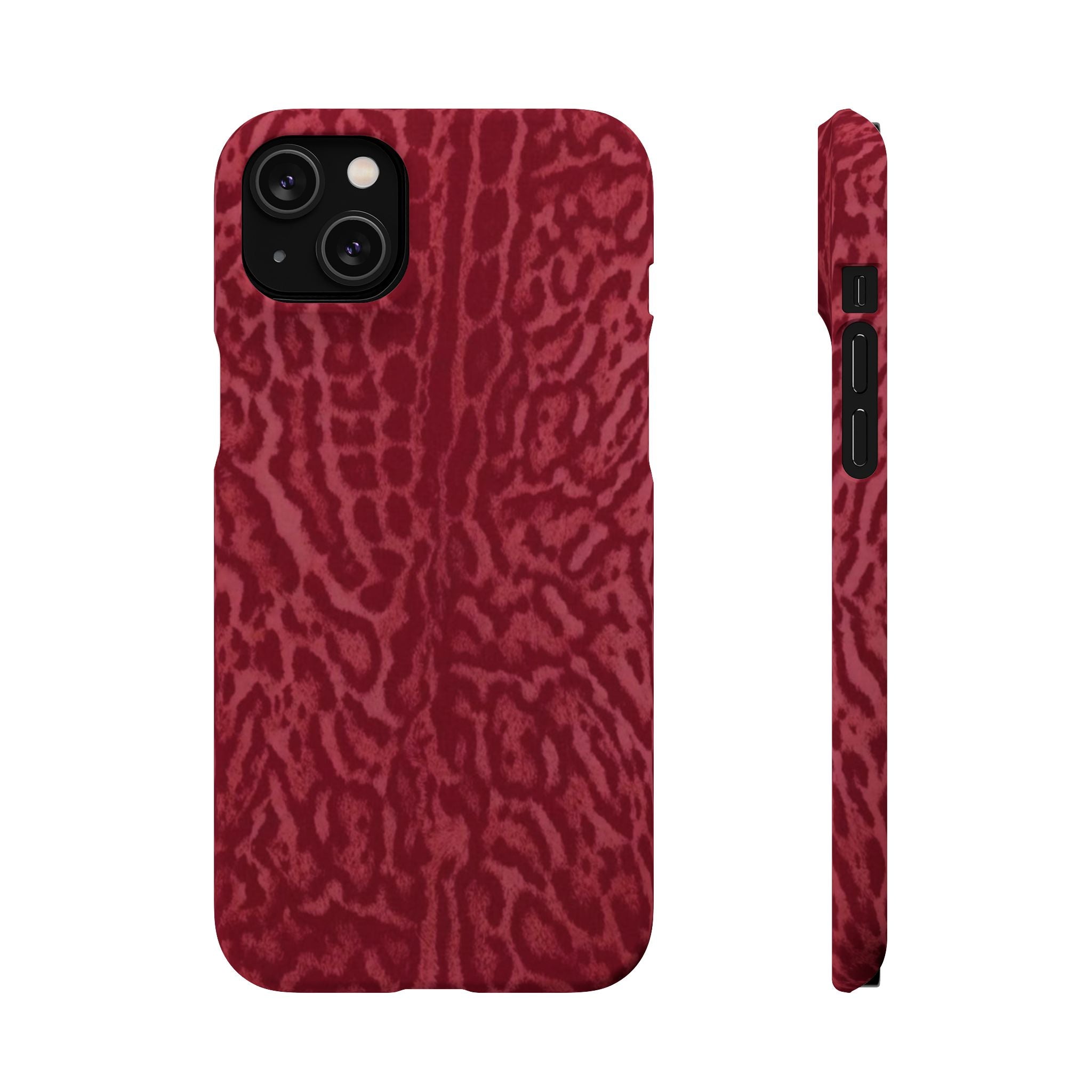Red Leopard Print Phone Case