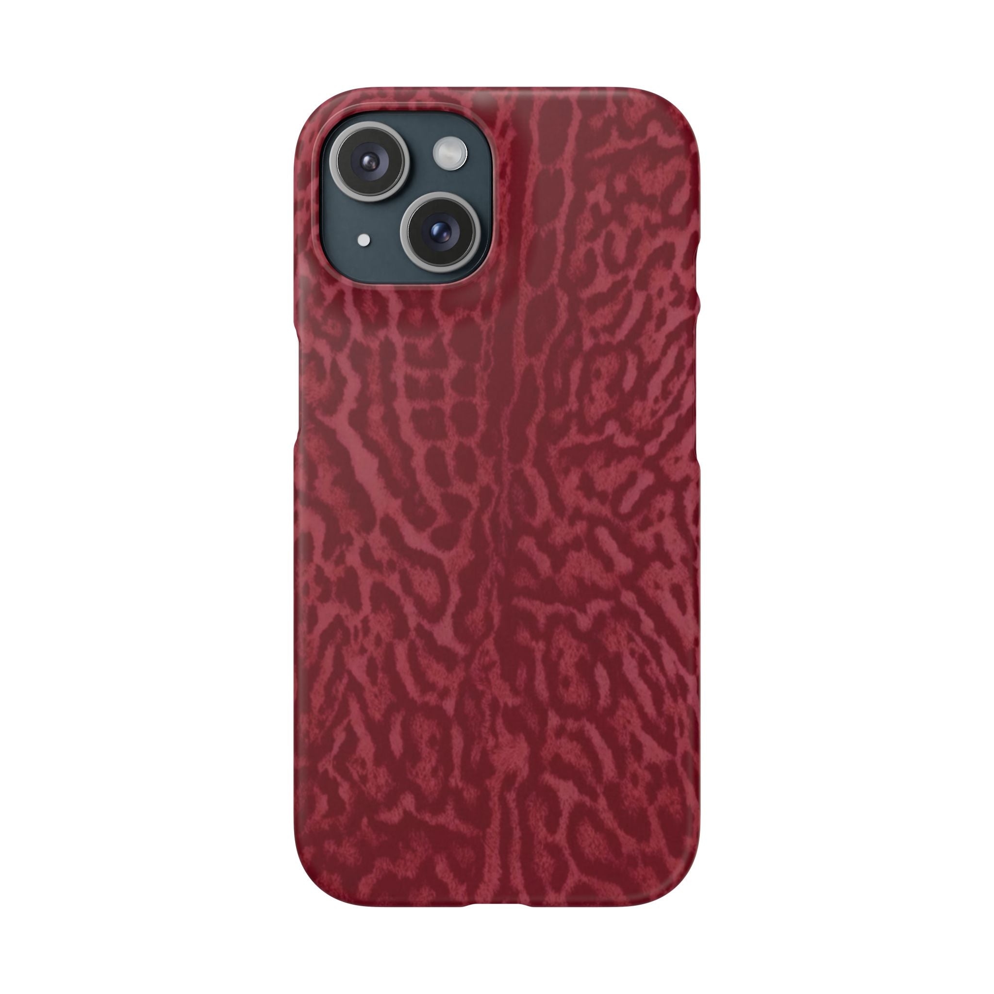 Red Leopard Print Phone Case
