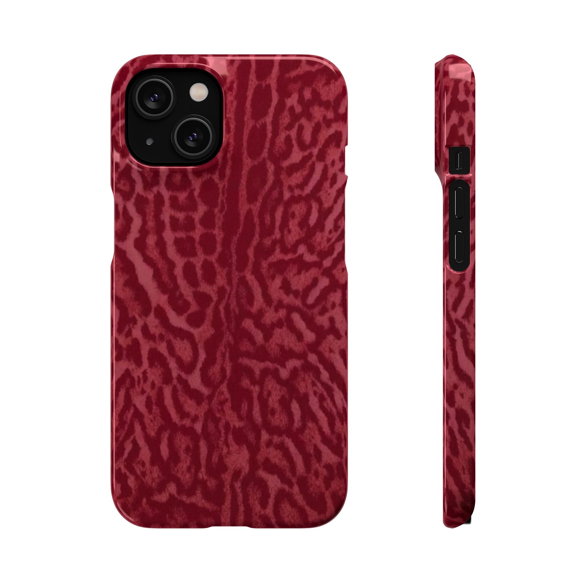 Red Leopard Print Phone Case