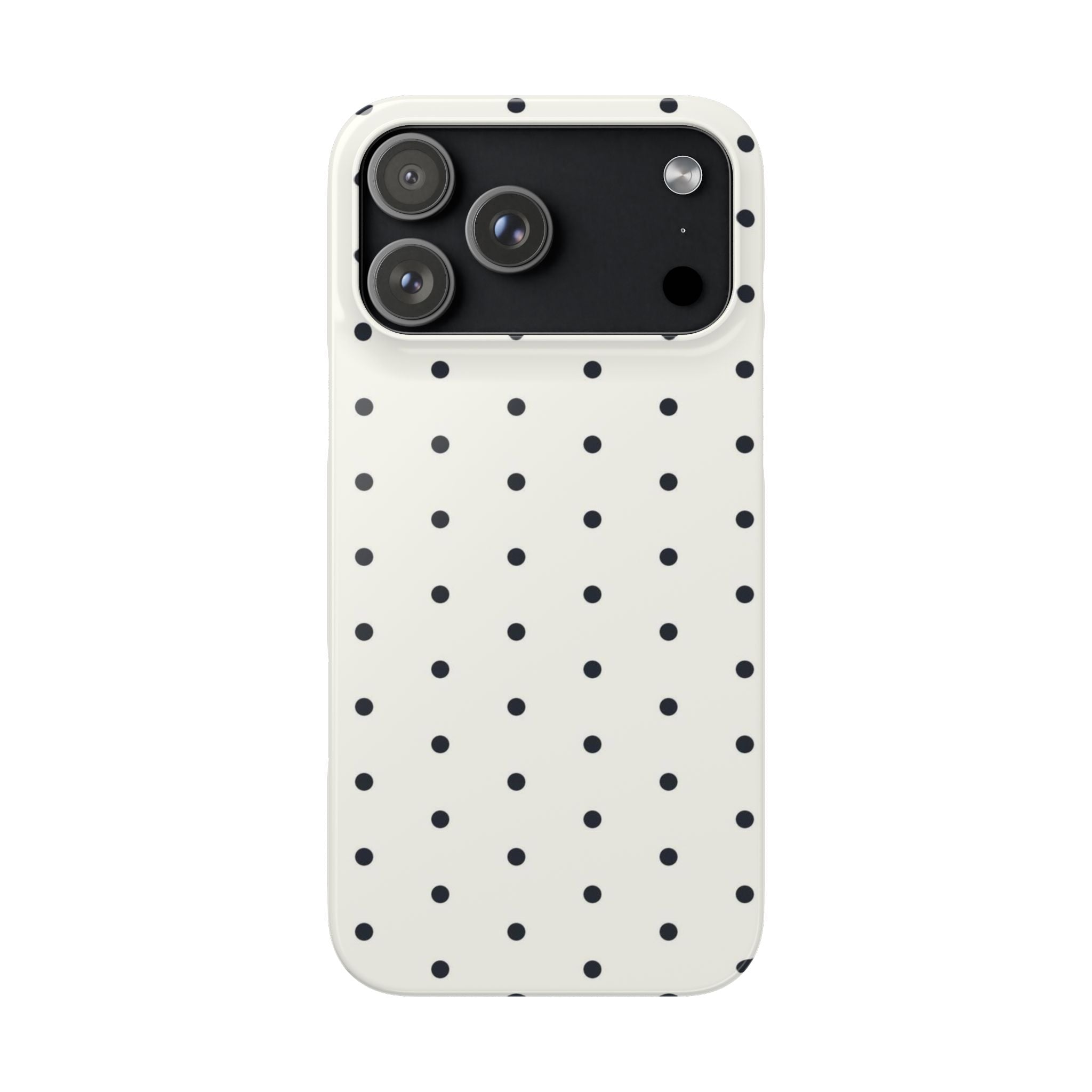Polka Dot Phone Case - Black/White