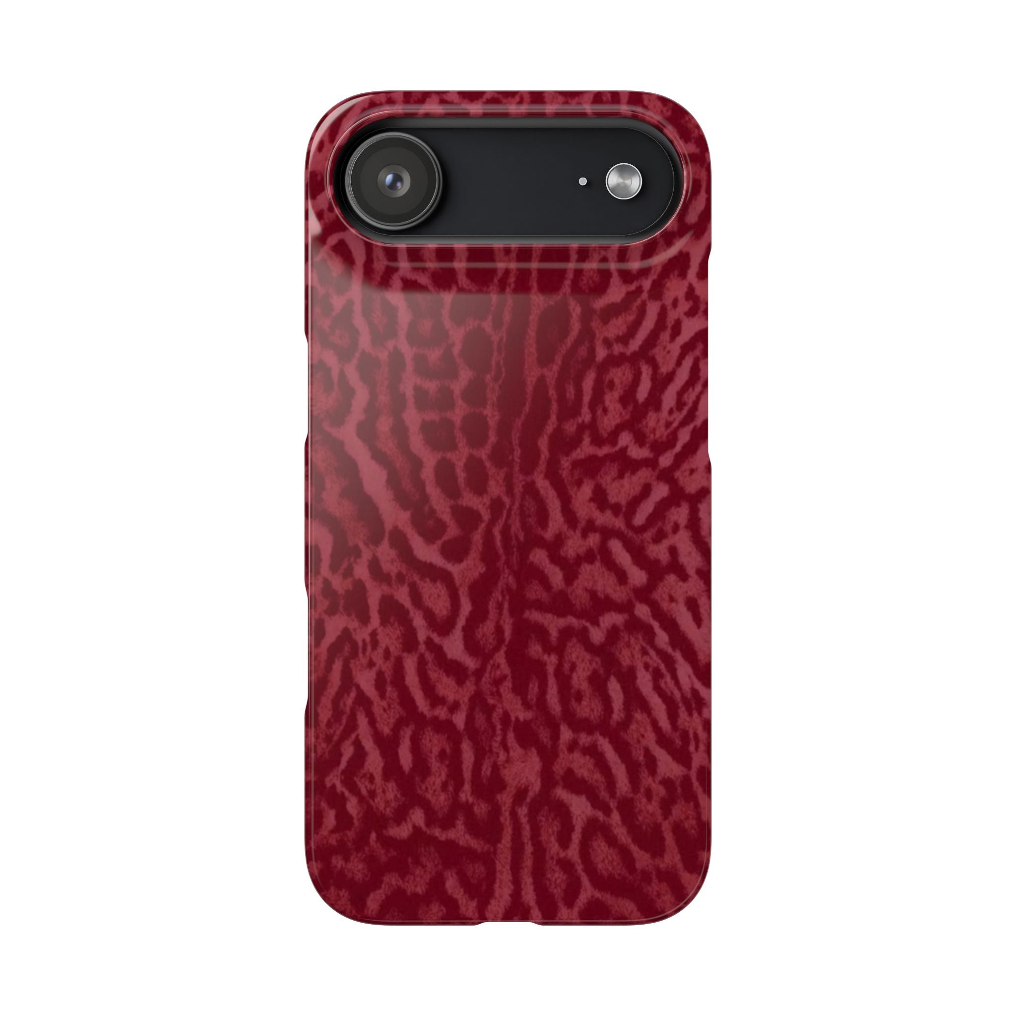 Red Leopard Print Phone Case