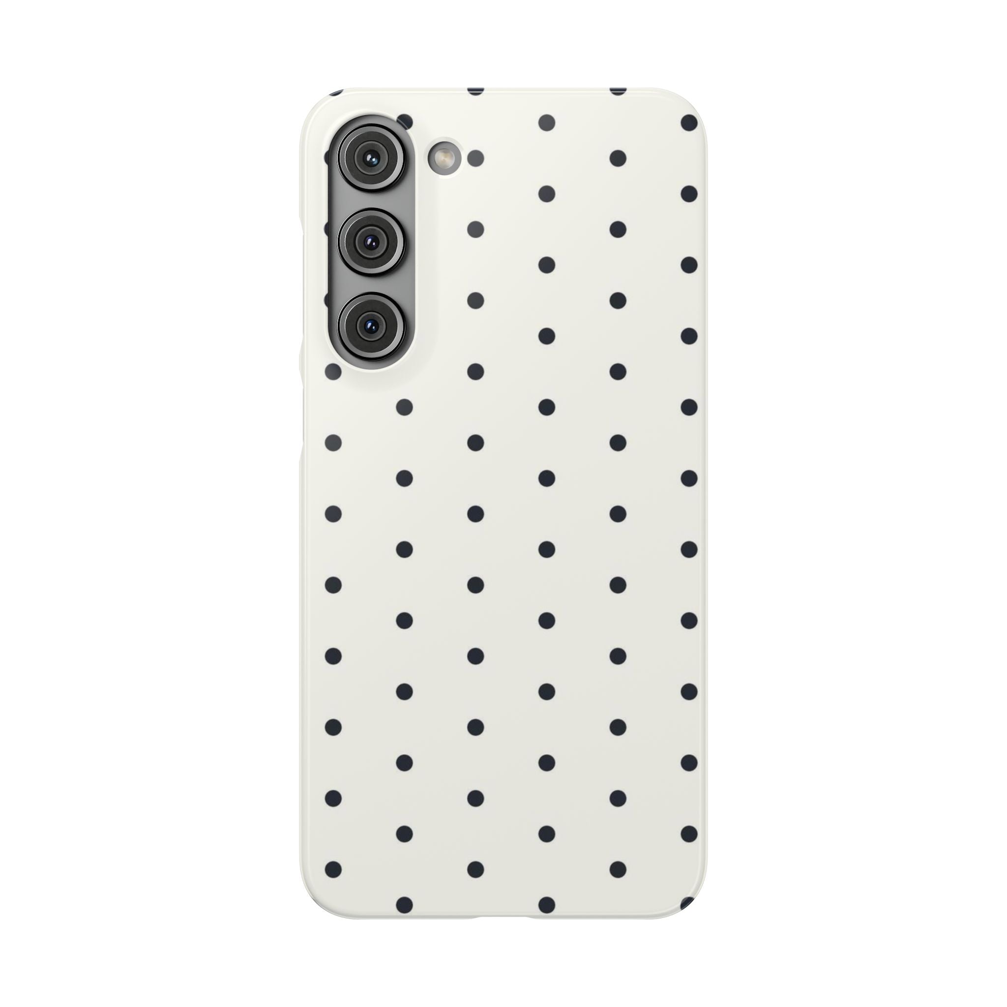 Polka Dot Phone Case - Black/White