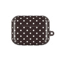 Polka Dot AirPod Case - Brown/White