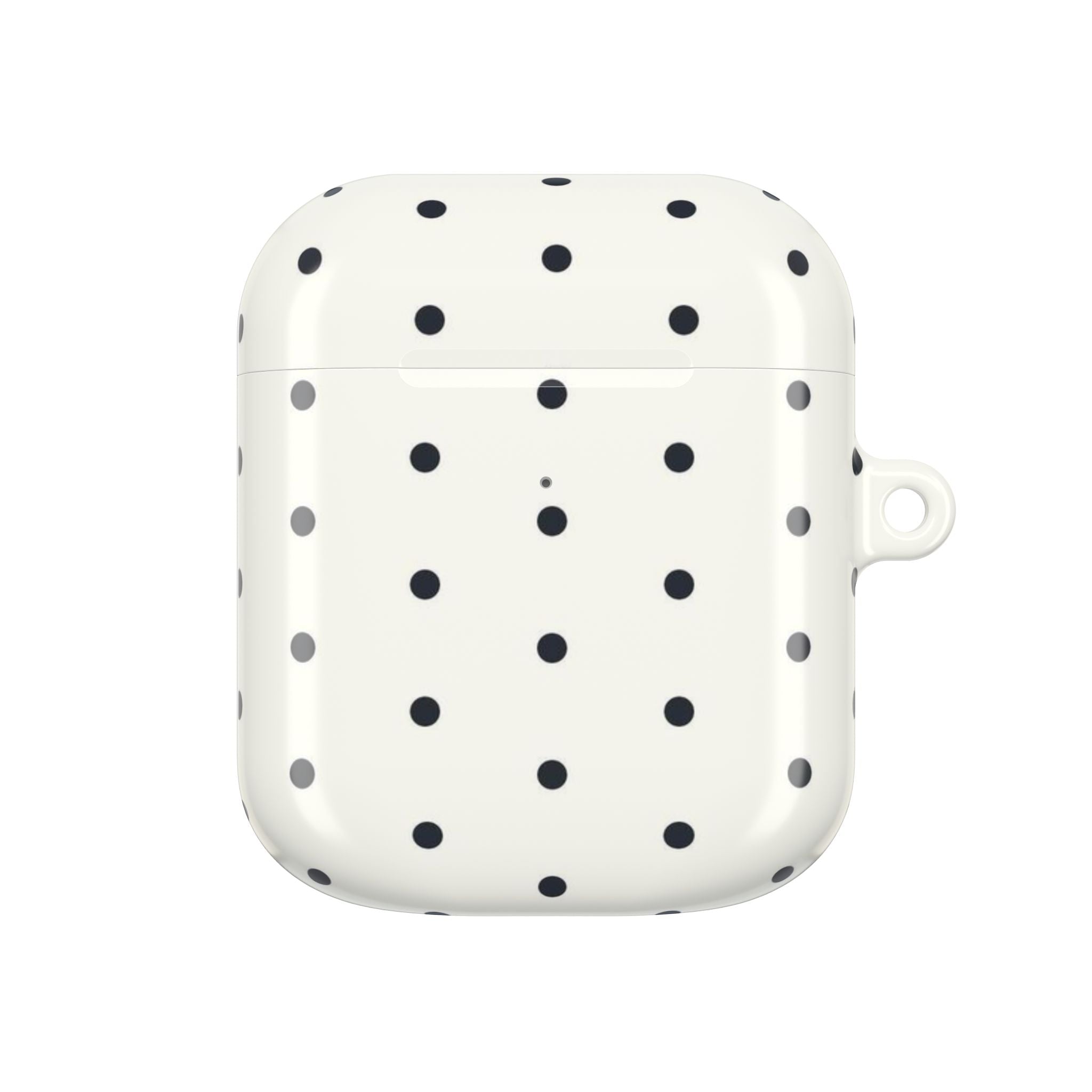 Polka Dot AirPods Case - Black/White