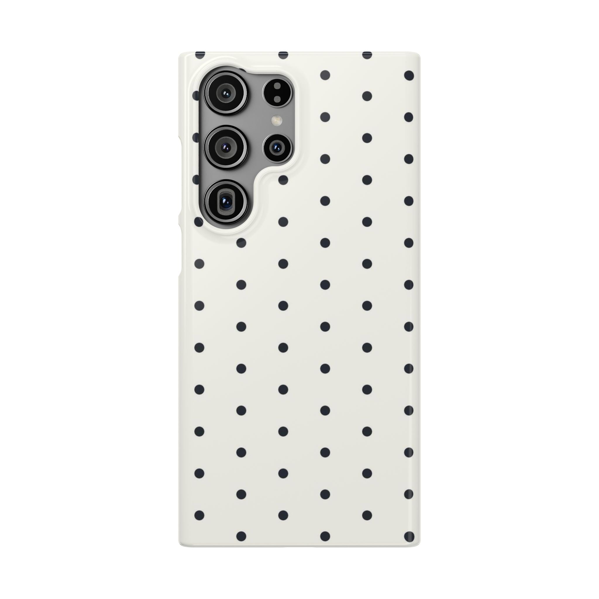 Polka Dot Phone Case - Black/White