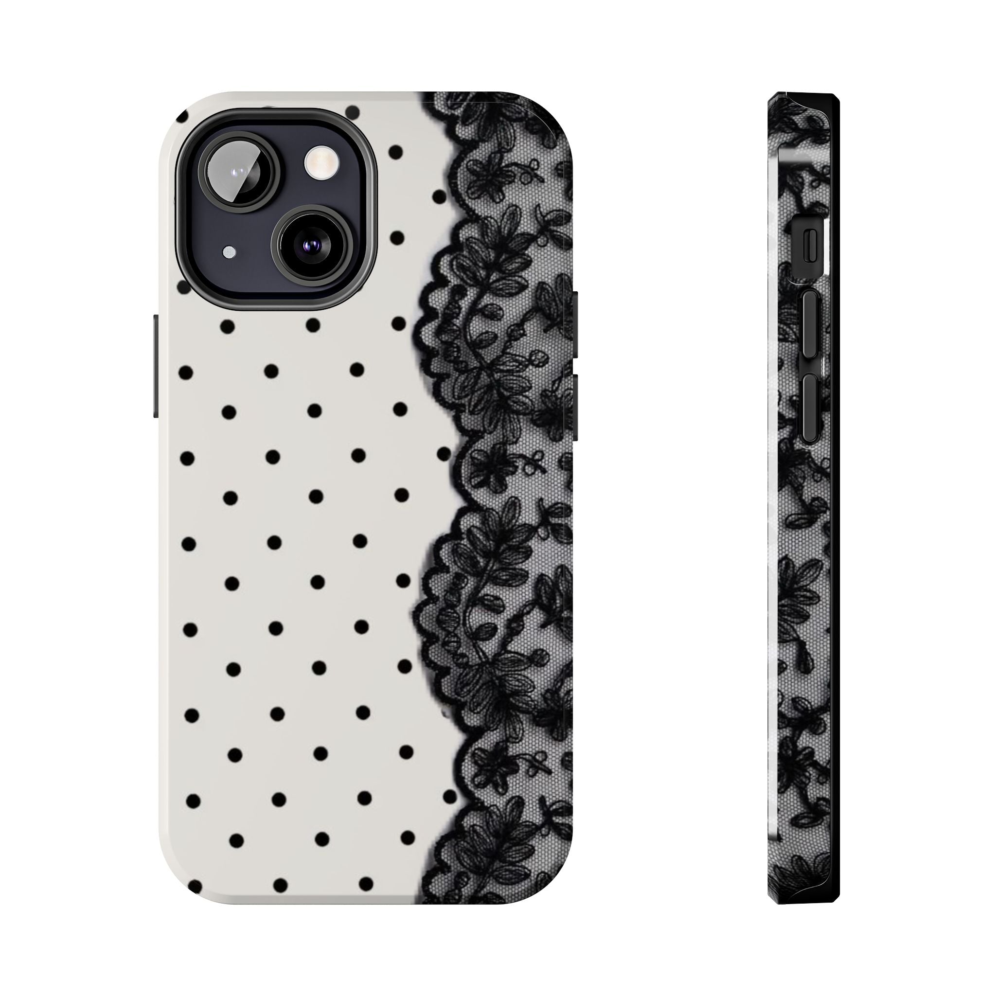 Polka Dot/Lace Phone Cases