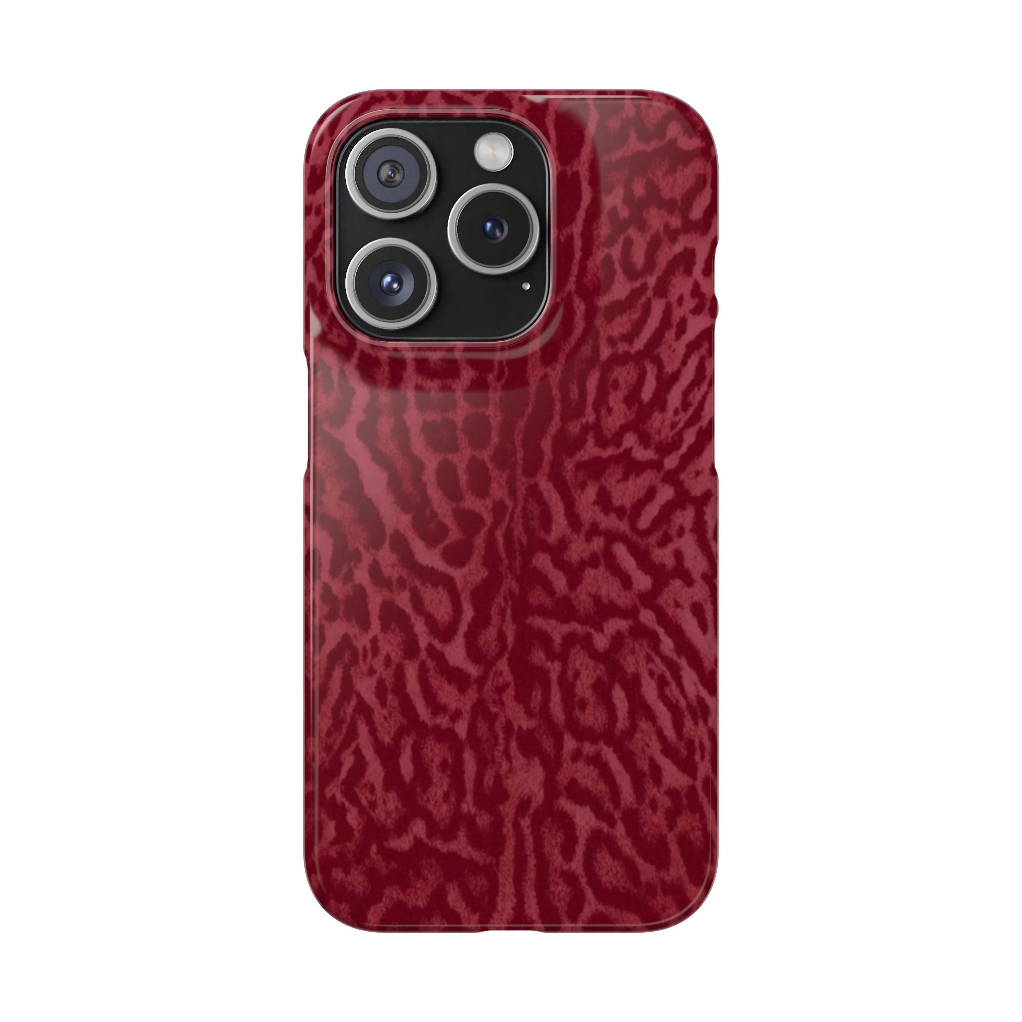 Red Leopard Print Phone Case