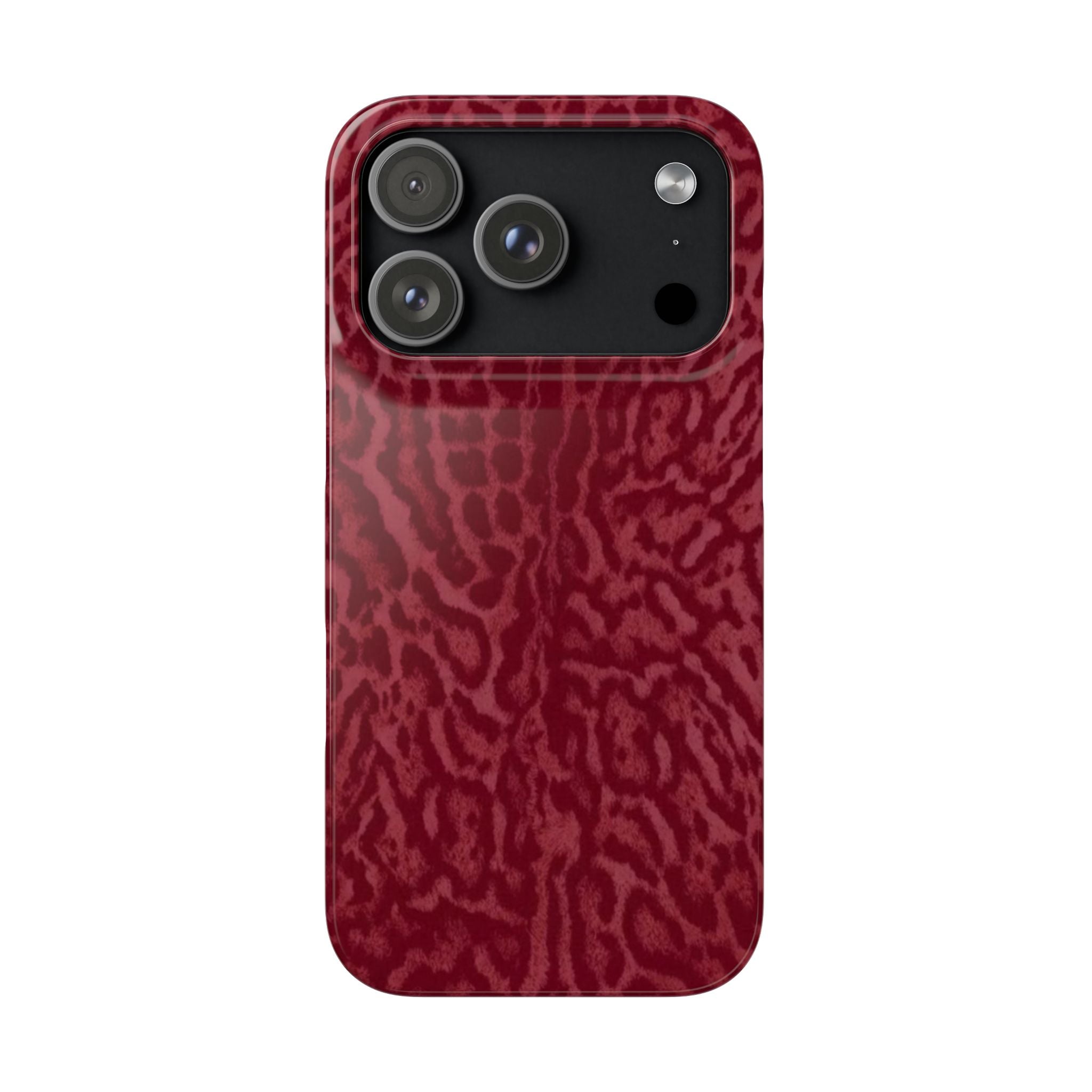 Red Leopard Print Phone Case