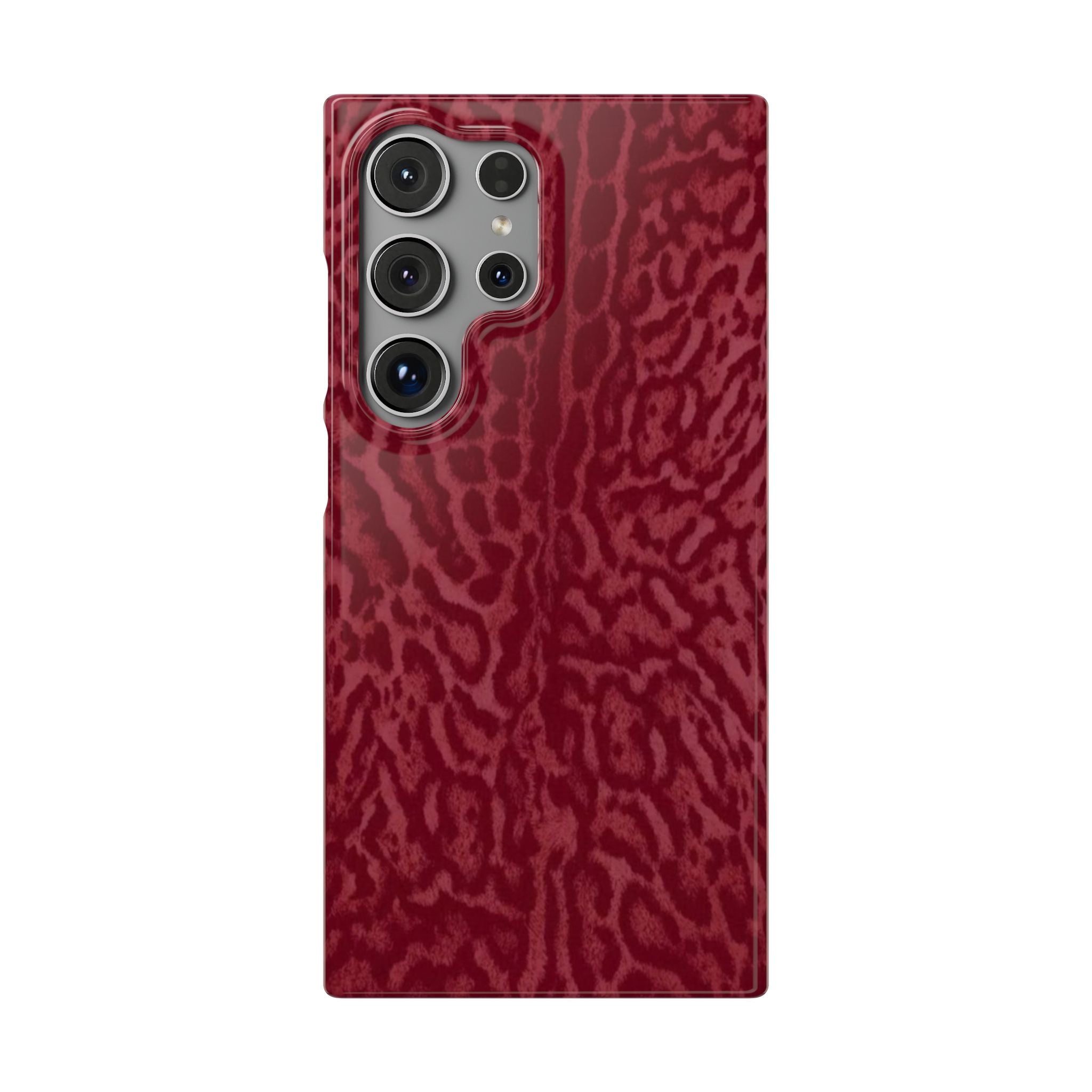Red Leopard Print Phone Case