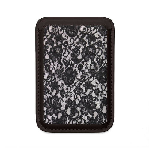 Black Lace Magsafe Wallet
