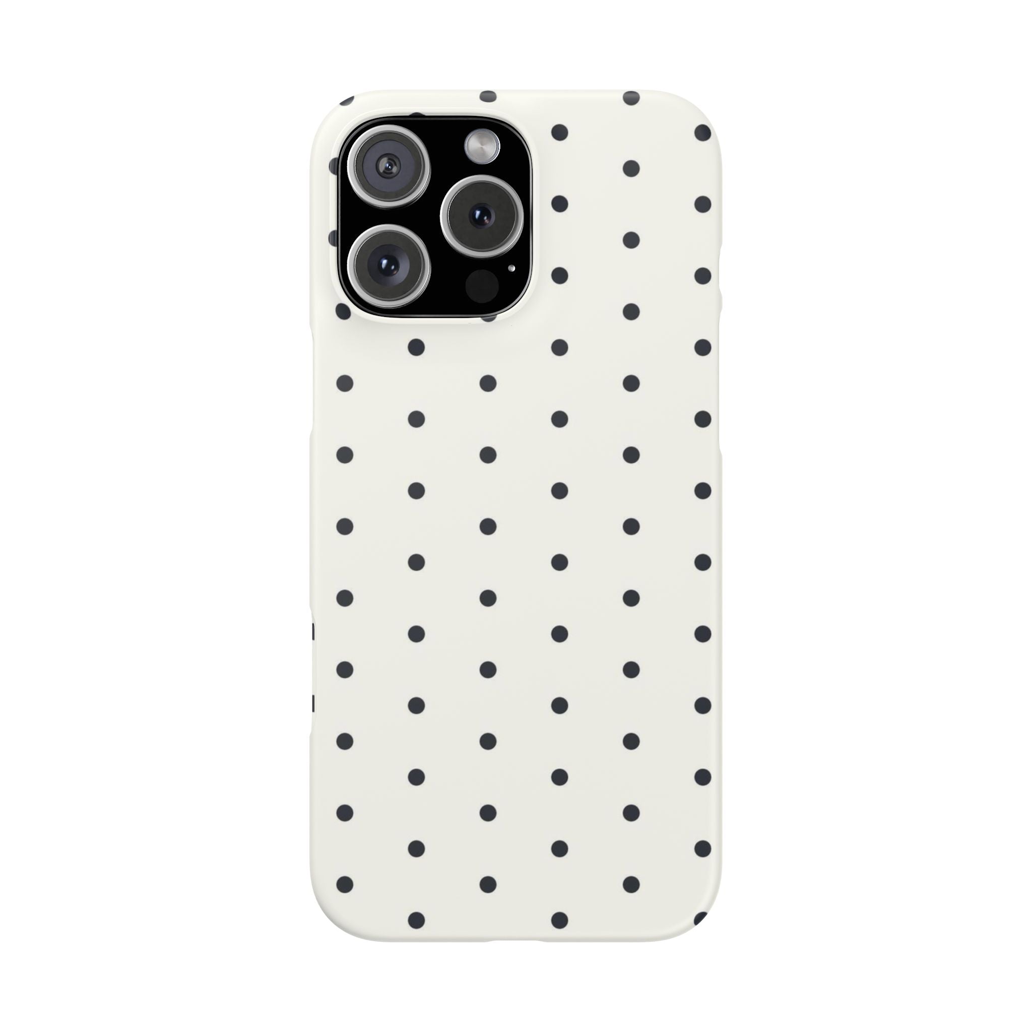 Polka Dot Phone Case - Black/White