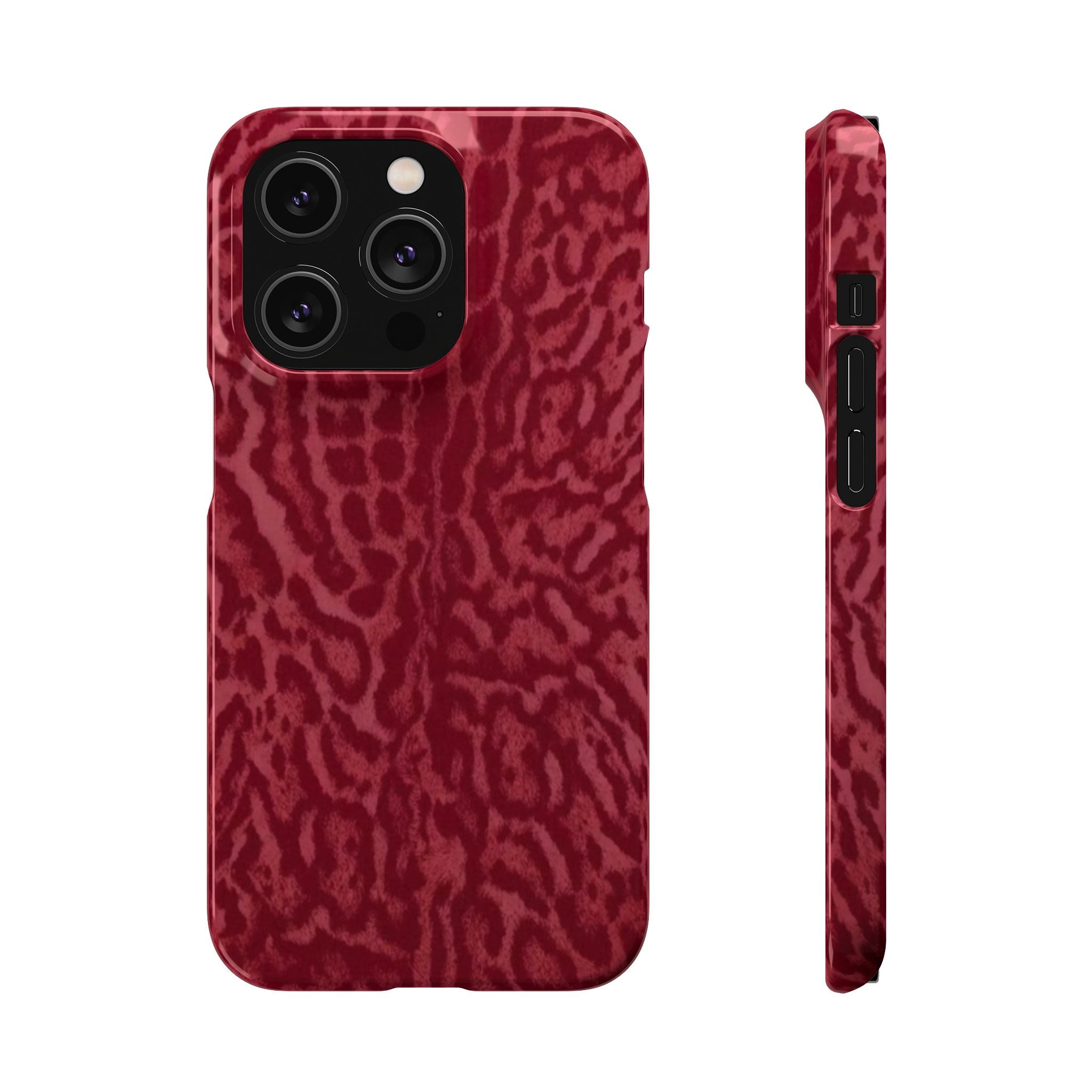 Red Leopard Print Phone Case