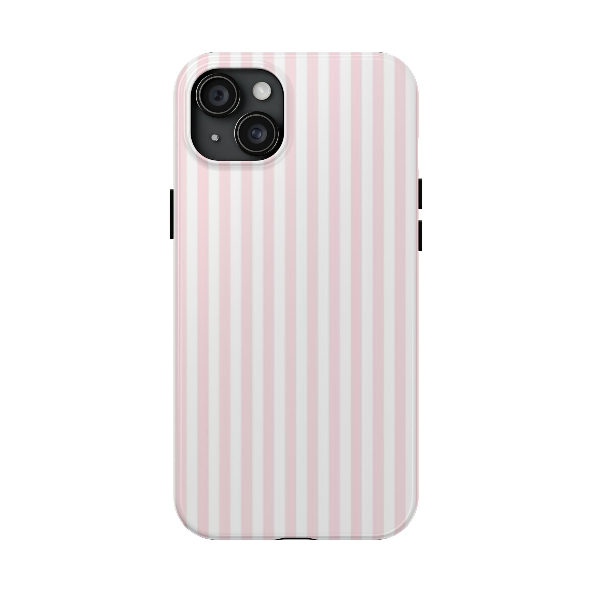 Pink/White Striped Phone Cases