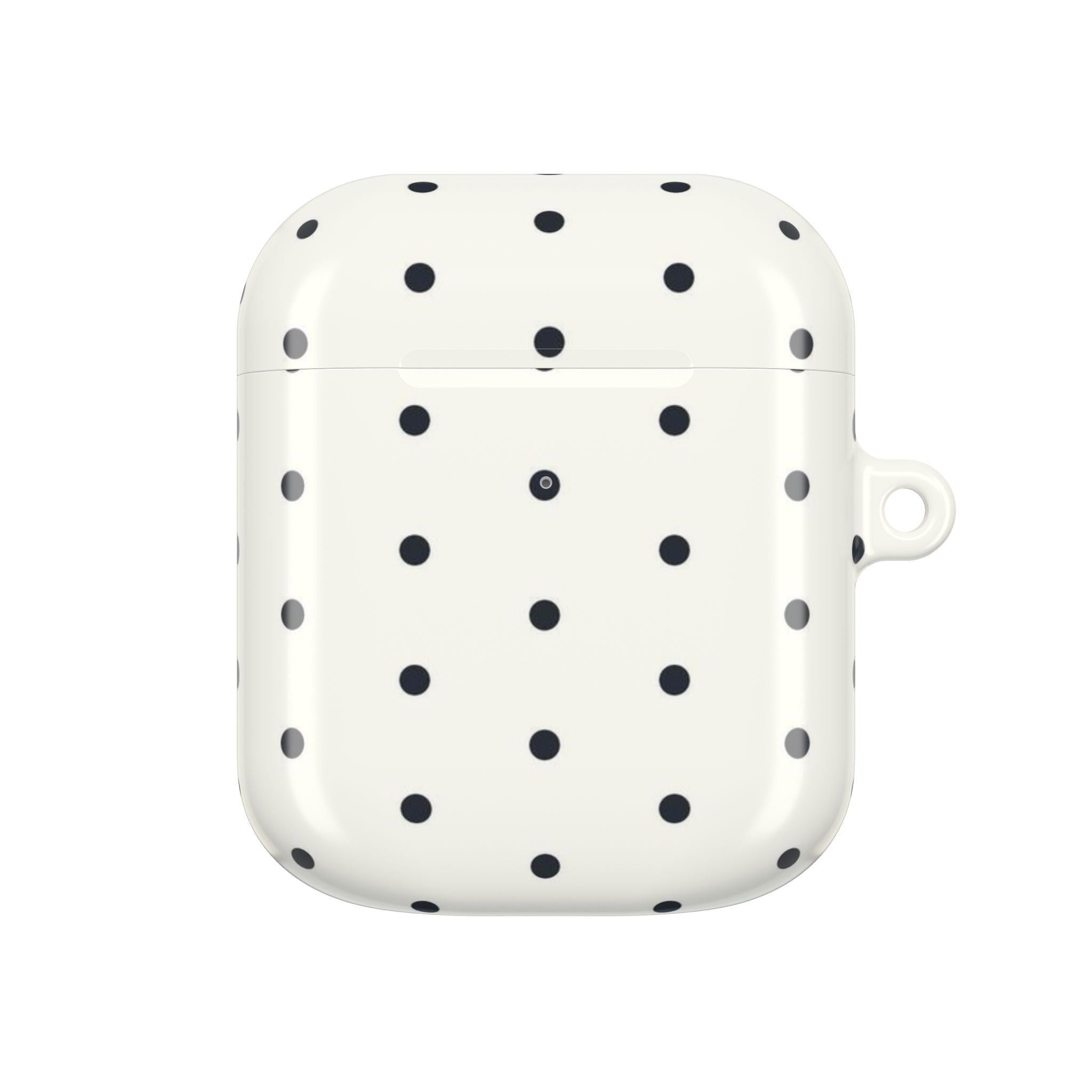 Polka Dot AirPods Case - Black/White