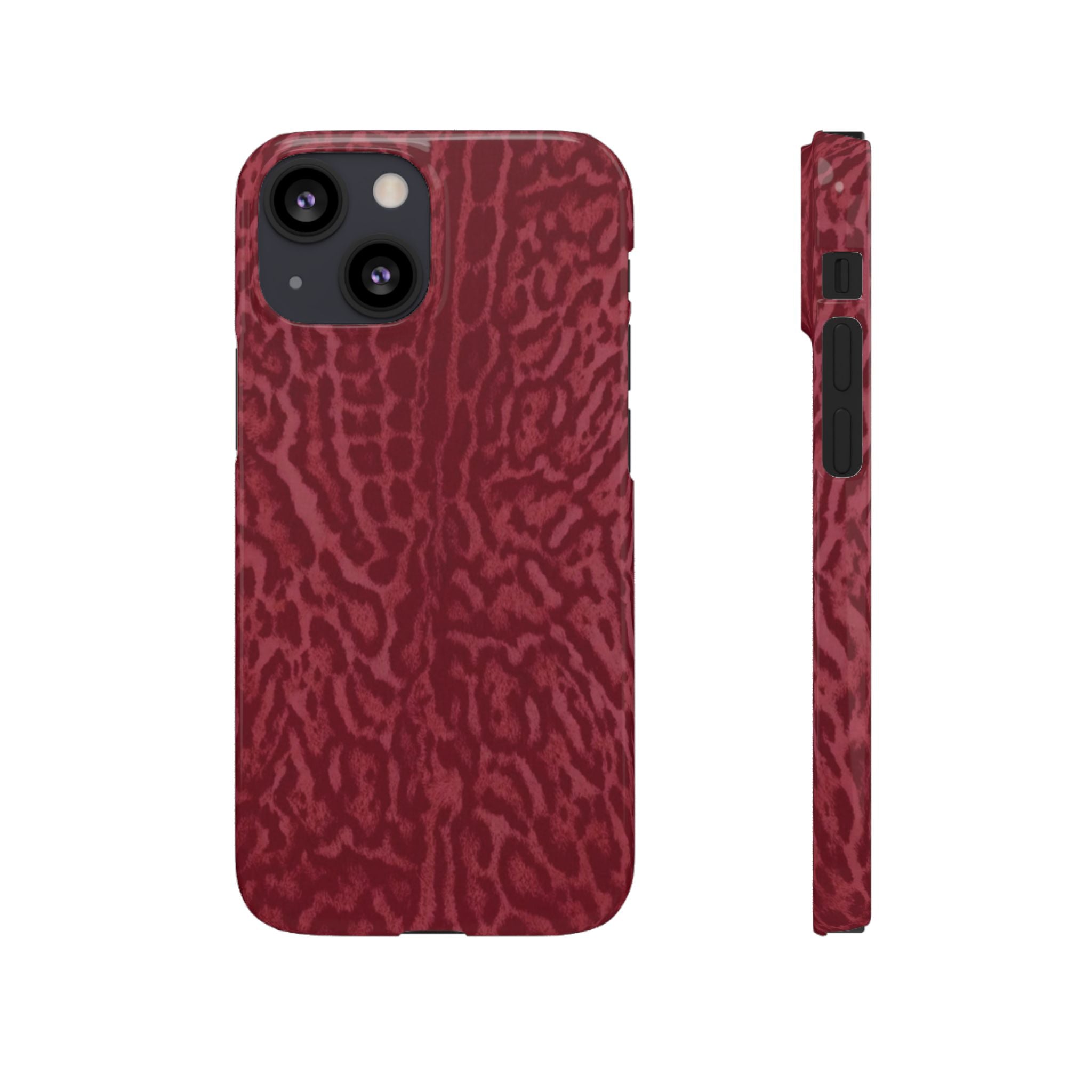 Red Leopard Print Phone Case